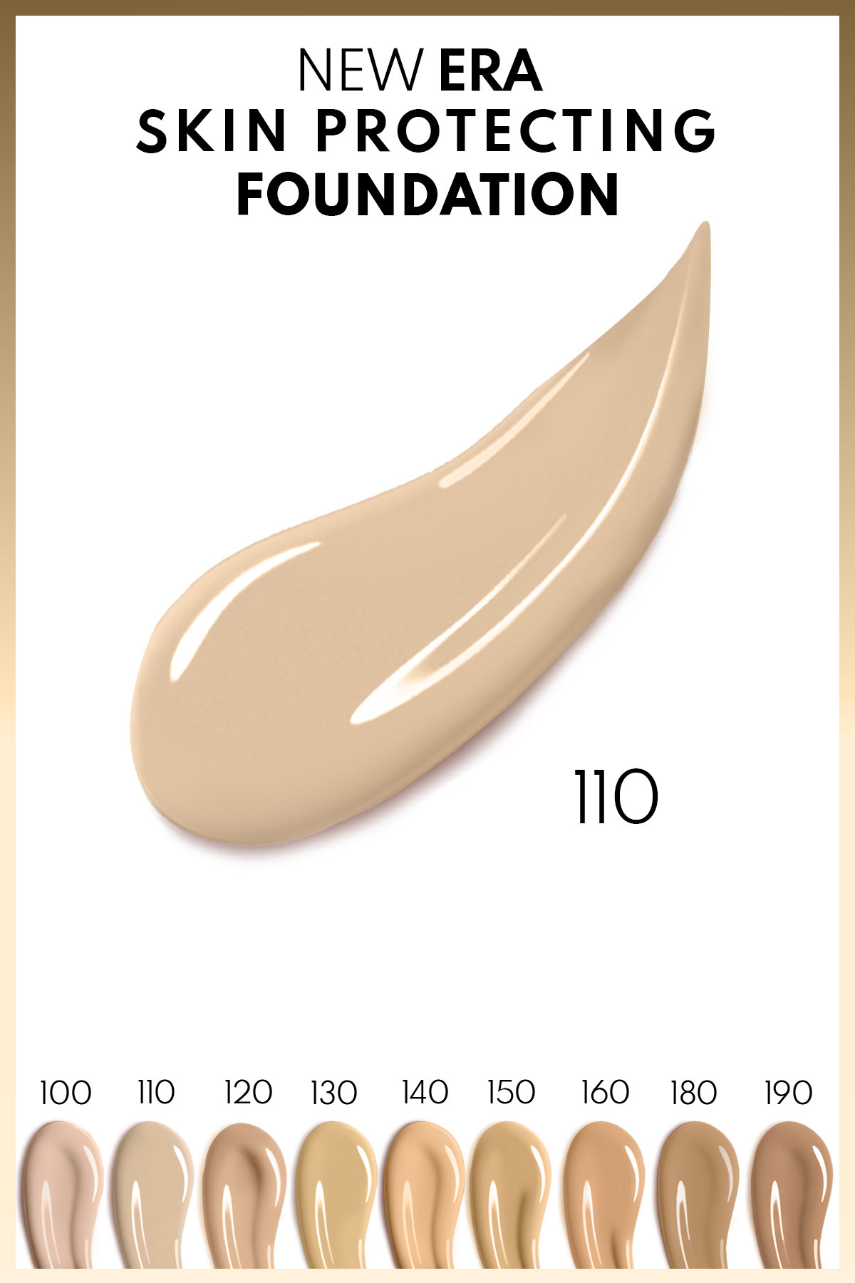 کرم پودر مرطوب کننده نیو ارا با SPF 50 و هیالورونیک اسید - رنگ عاجی ملایم 110 — بژ محافظت کننده FND — تصویر 4 از 6