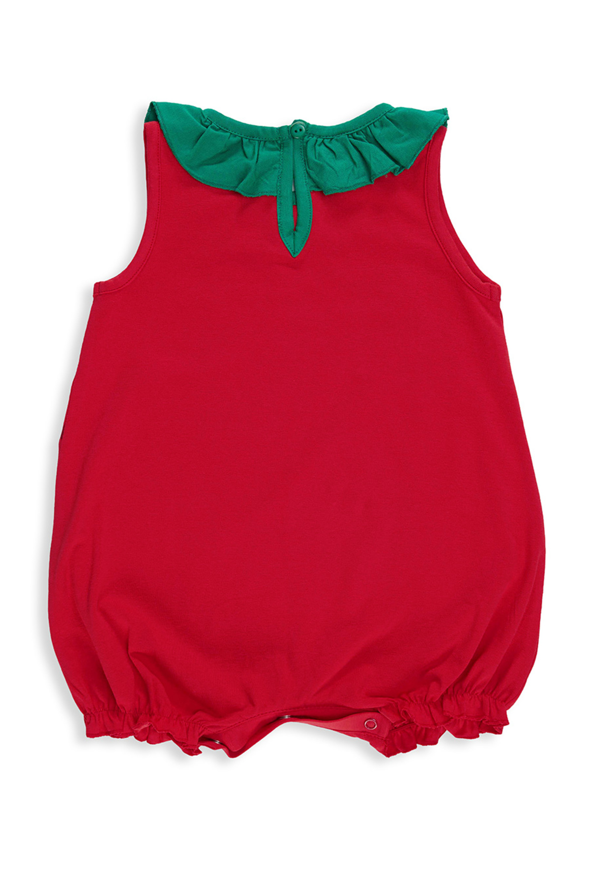 Denokids Tatlı Çilek Kız Bebek Pamuklu Yazlık Tulum fotoğrafı 5 (önizleme)