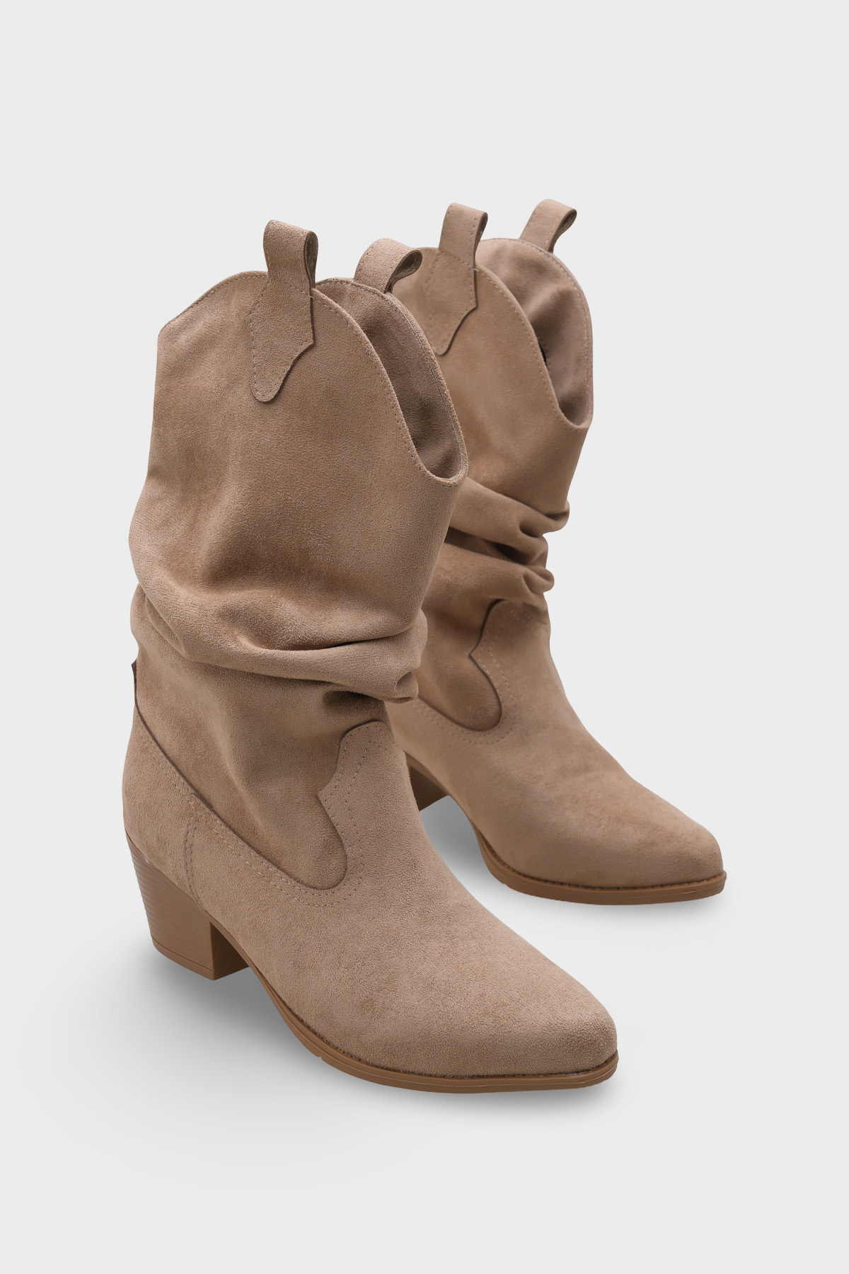 Capone Outfitters Nyugati velúr húzható női cowboy csizma