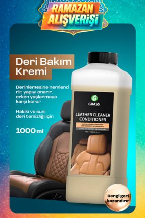 GRASS Deri Temizleyici & Bakım Kremi 1Lt - Oto Koltuk, Kanepe Ayakkabı Çanta ...