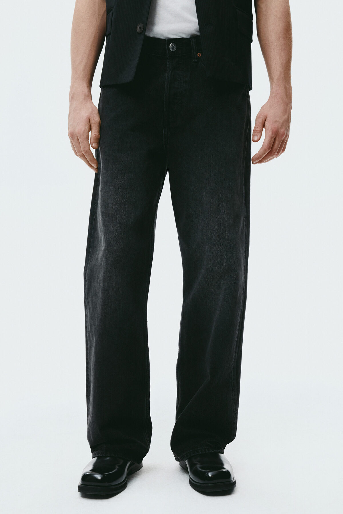 H&M  Loose Straight Jeans - Görsel 2