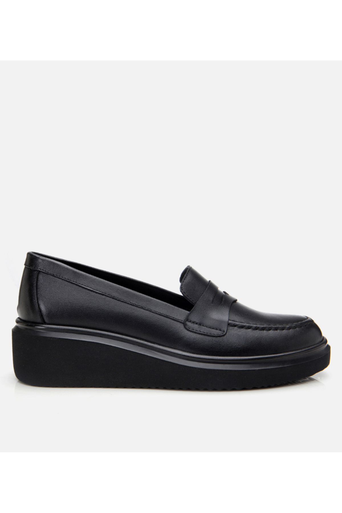 Hotiç Kadın Deri Siyah Loafer