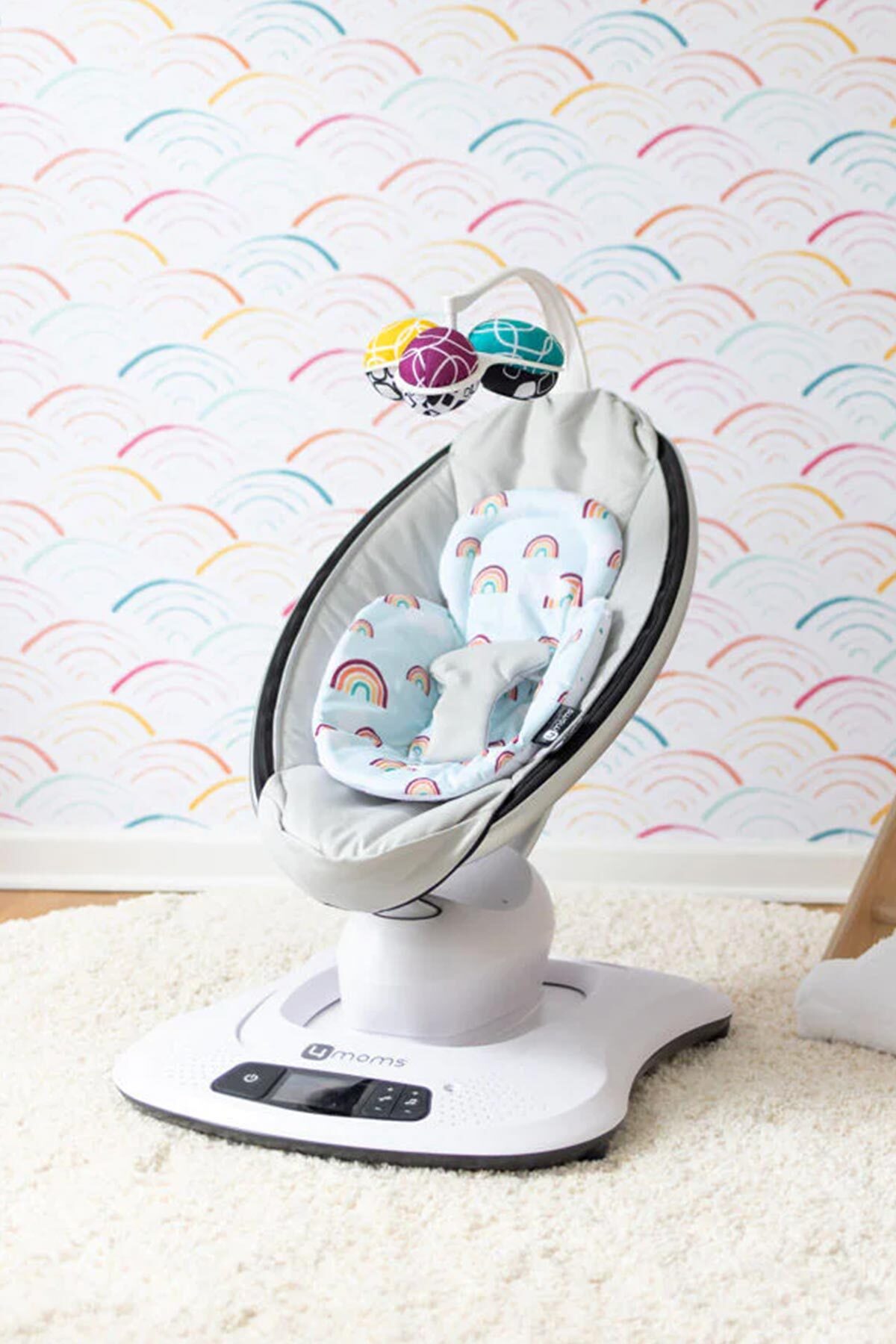 4moms Mamaroo 4.0 Yeni Doğan Destek Pedi Dark Rainbow fotoğrafı 3 (önizleme)