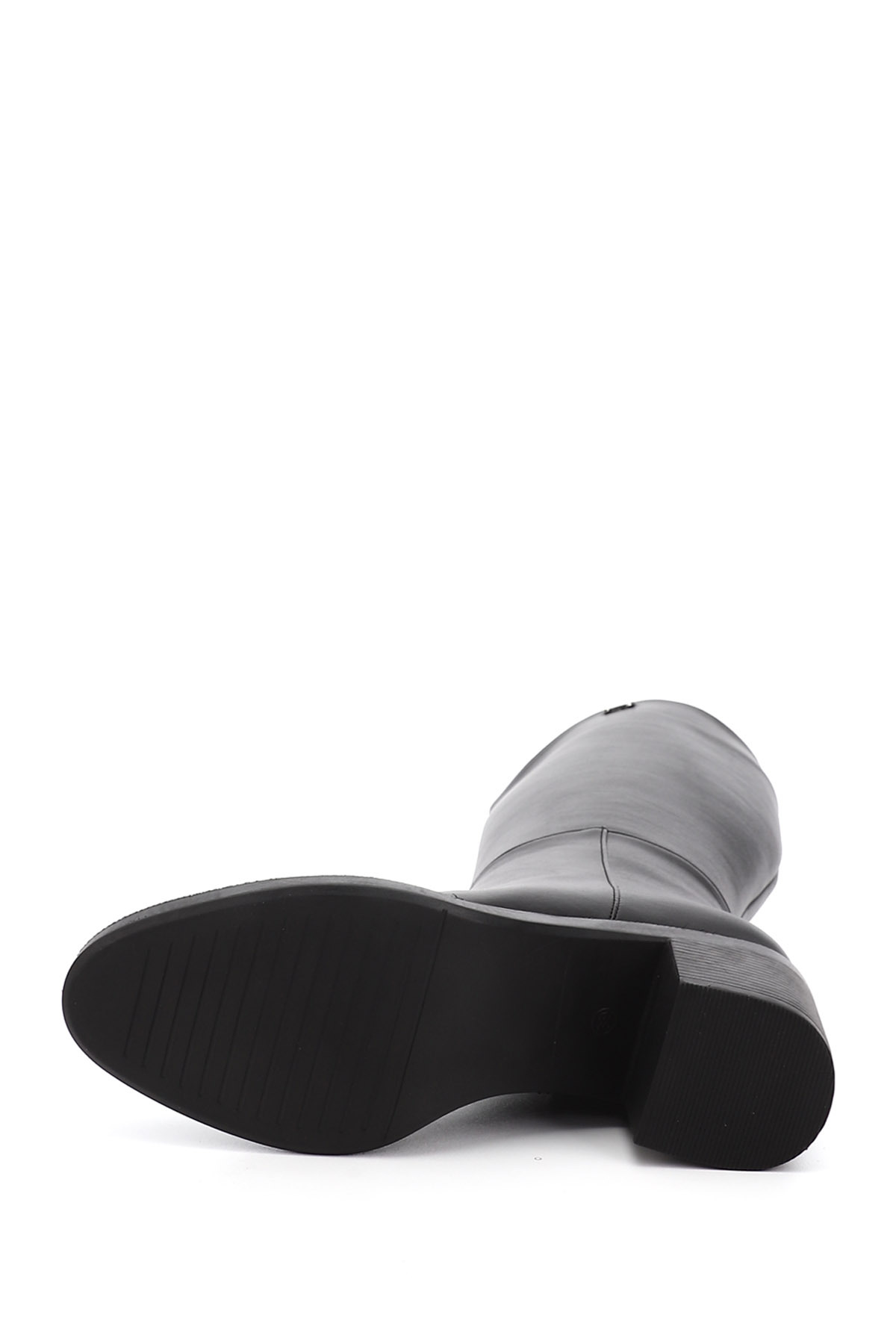 GÖNDERİ(R)  Kadın Siyah Fermuarlı Kalın Topuklu Çizme - Görsel 7