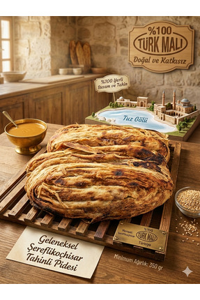 Şereflikoçhisar Kahvaltı Sarayı Orijinal Şekersiz Tahinli Pide (1 ADET)