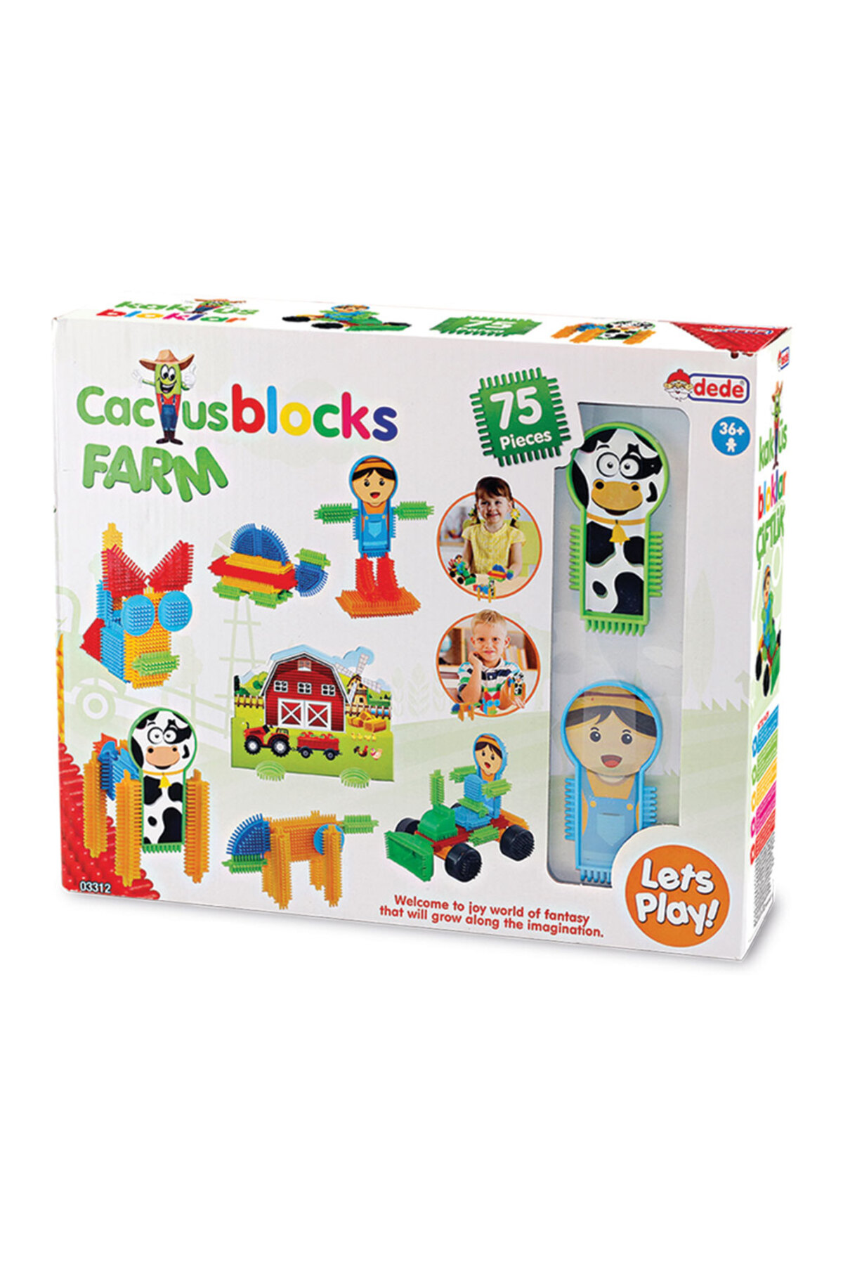 a v d a 75 Parça Çiftlik Kaktüs Blok Seti Renkli Kaktüs Bloklar Yapı Oyuncağı fotoğrafı 2 (önizleme)