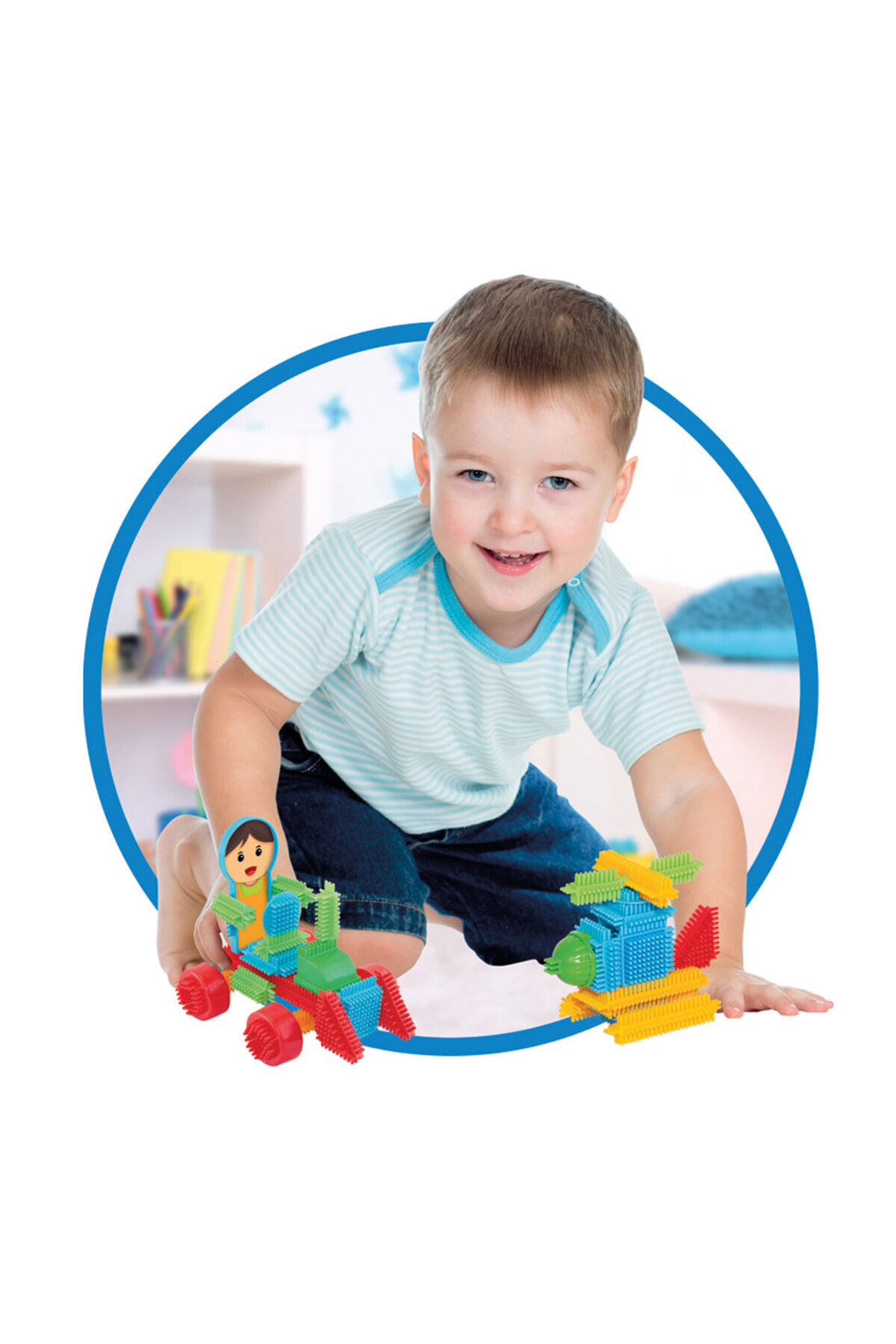 a v d a 100 Parça Kaktüs Blok Seti Renkli Kaktüs Bloklar Yapı Oyuncağı fotoğrafı 4 (önizleme)