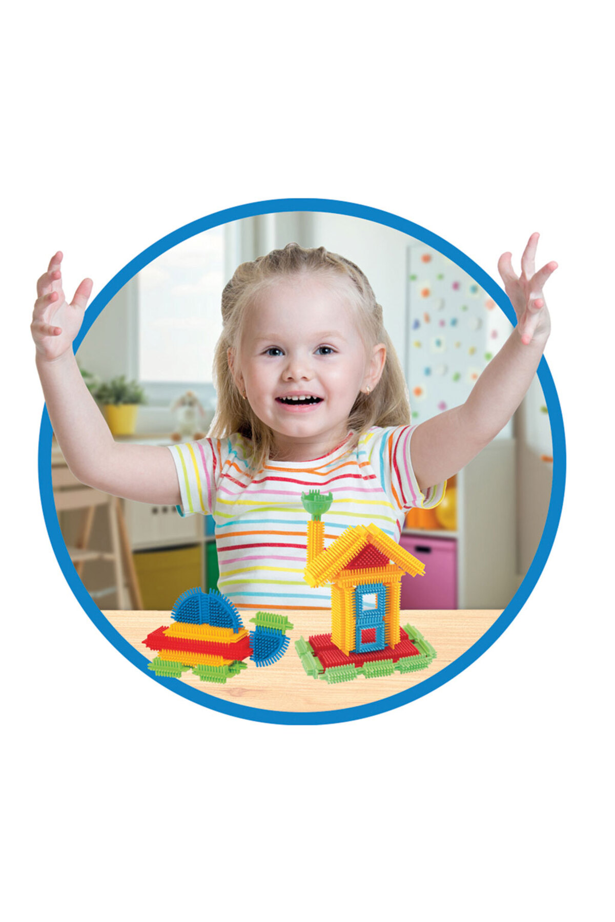 a v d a 100 Parça Kaktüs Blok Seti Renkli Kaktüs Bloklar Yapı Oyuncağı fotoğrafı 5 (önizleme)