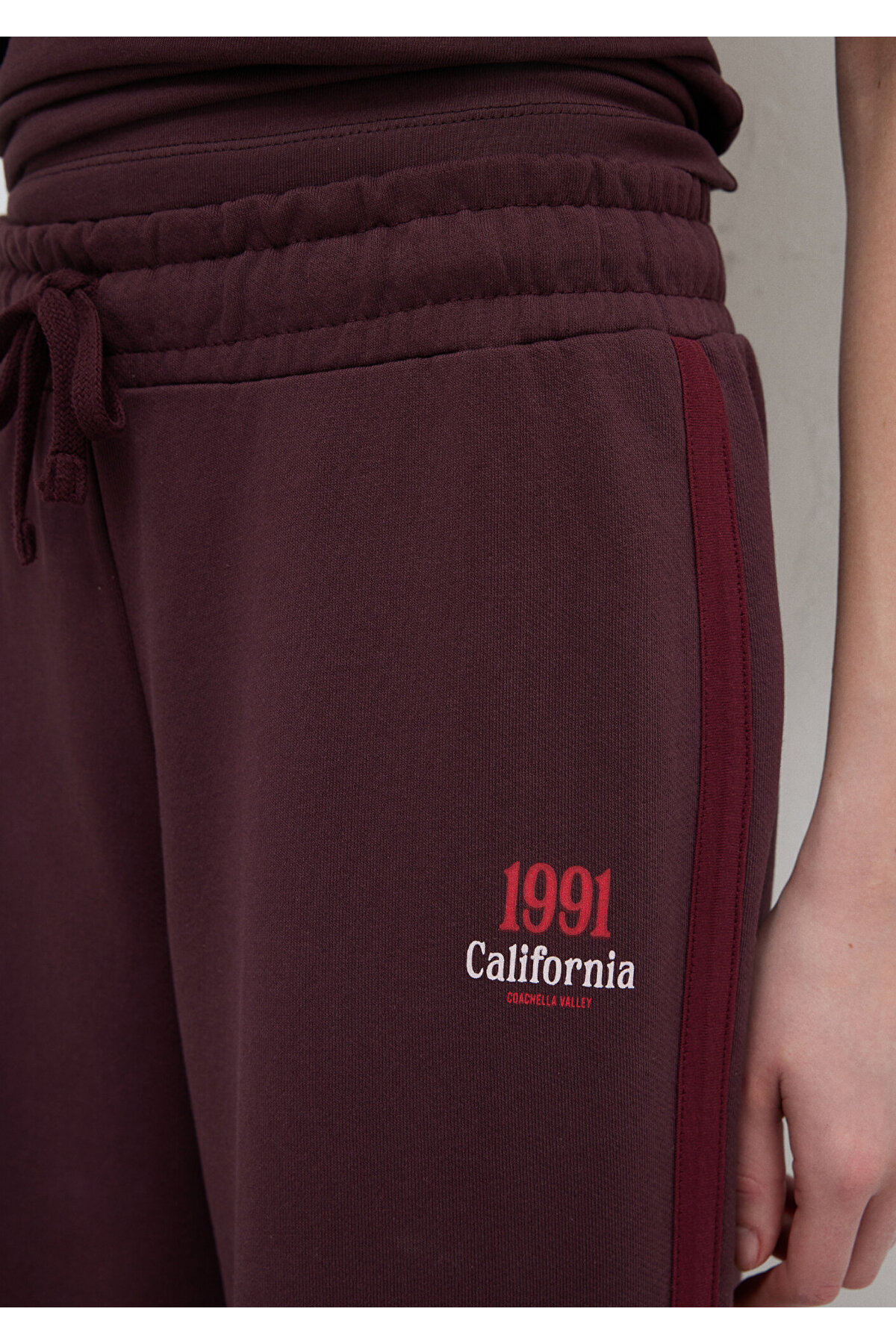 Mavi  California Baskılı Bordo Eşofman Altı 1011201-70223 - Görsel 8