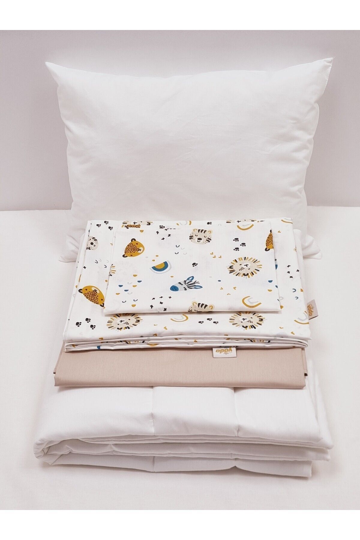 Yada Baby %100 Pamuklu Kumaştan Bebek Park Beşik 5 Parça Yorgan Ve Nevresim Takımı (70 X 120 CM) fotoğrafı 7 (önizleme)