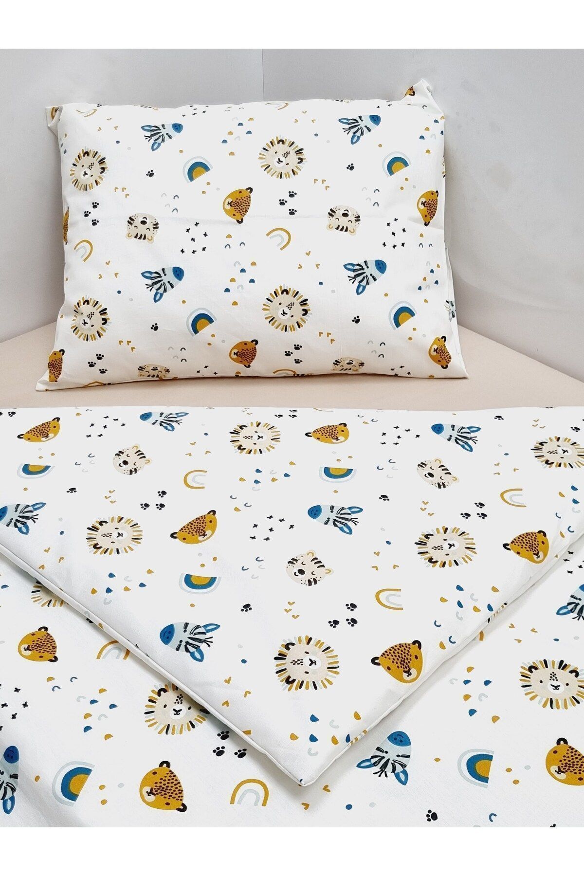 Yada Baby %100 Pamuklu Kumaştan Bebek Park Beşik 5 Parça Yorgan Ve Nevresim Takımı (70 X 120 CM) fotoğrafı 3 (önizleme)