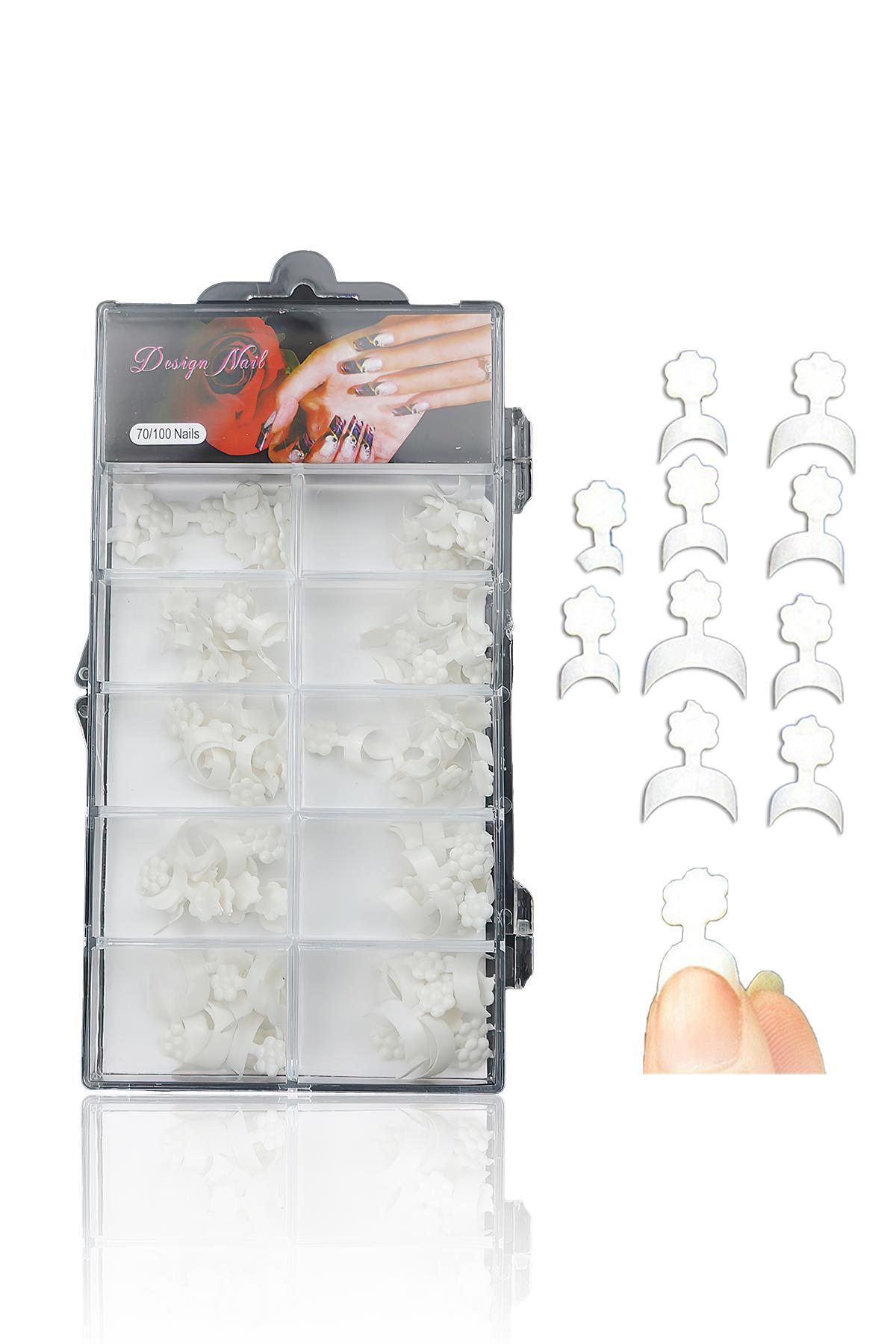 MOZIUR 100'lü French Ucu Uygulama Tips — سفید M-7141145564699