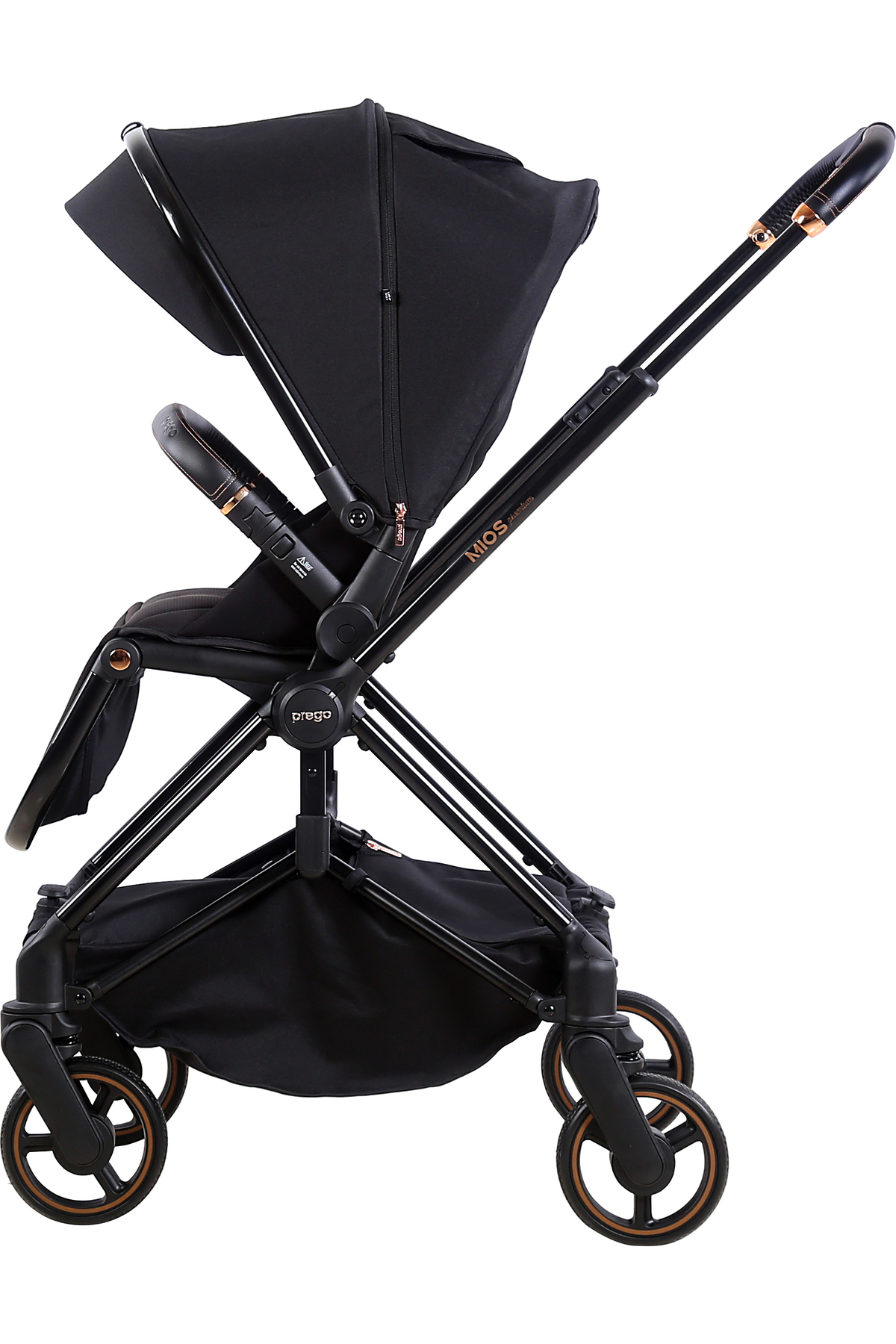 Prego Mios Premium İ-Size Travel Sistem Bebek Arabası Siyah 2415 fotoğrafı 4 (önizleme)