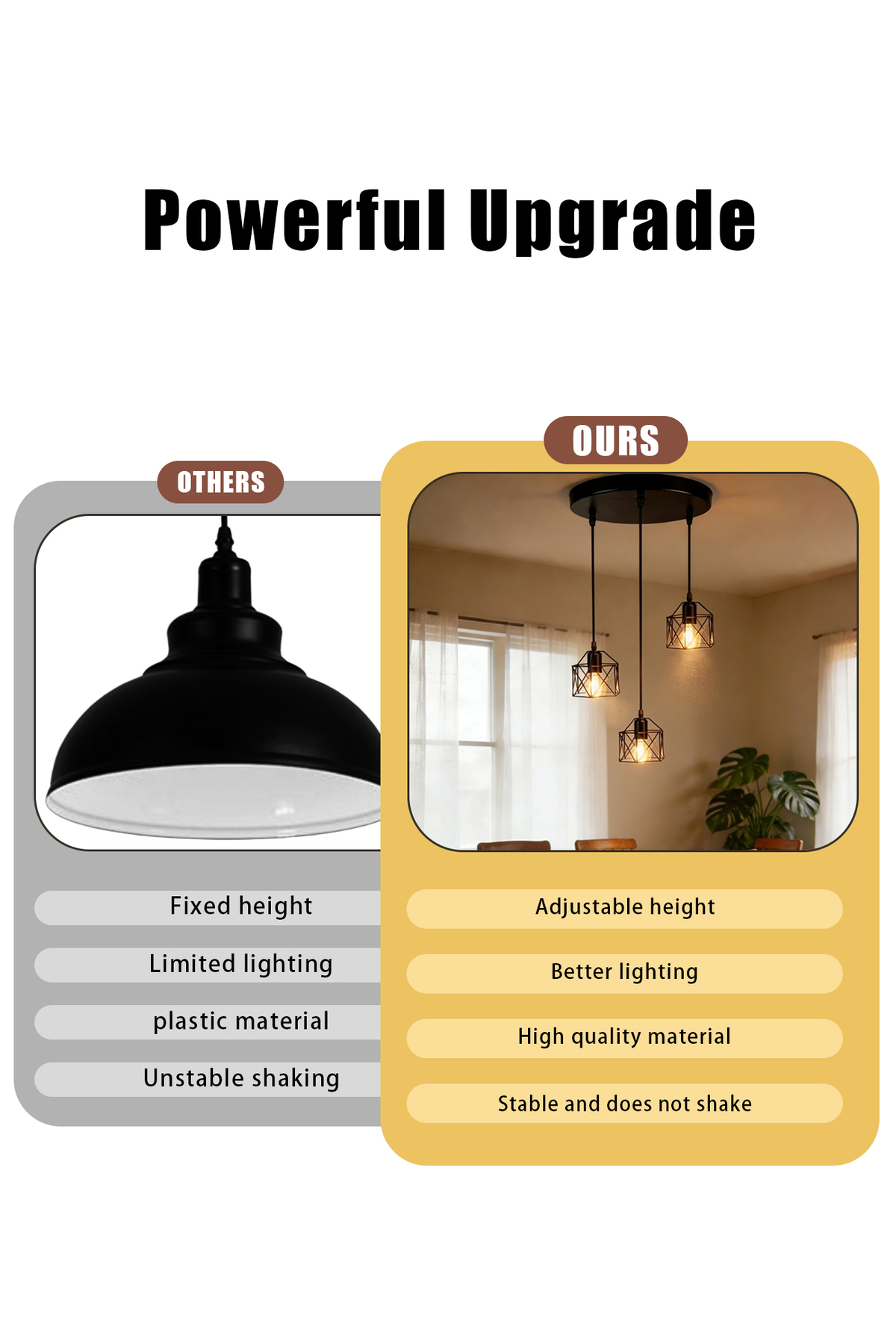 ثريا معلقة صناعية أسود 3 رؤوس | إضاءة عصرية للمطبخ...