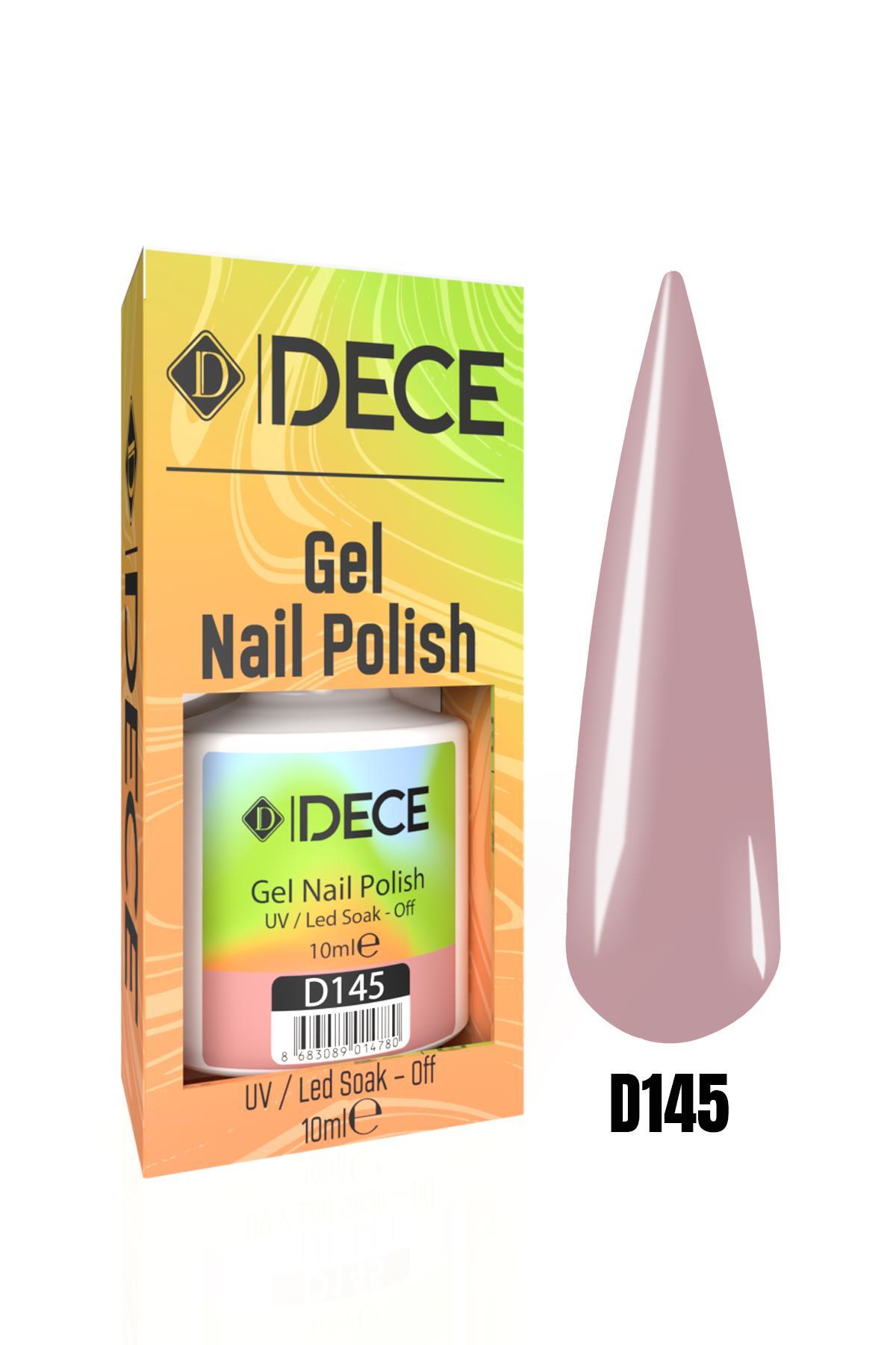 Dece Kalıcı Oje UV LED D145 (ARA RENKLER) 10ml — صورتی 8683089014038801 — تصویر 2 از 2