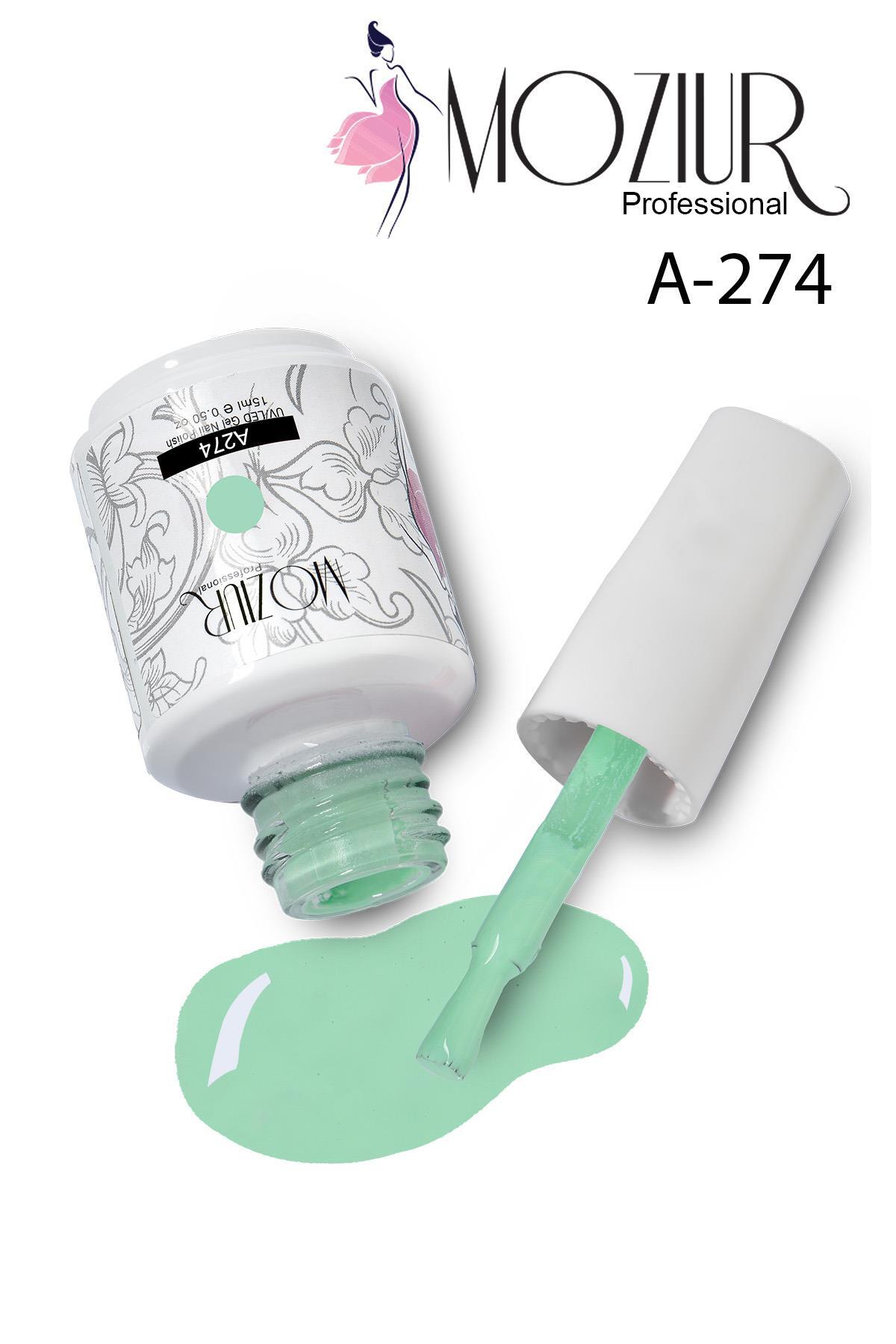 Kalıcı Oje UV Led A274 (YEŞİL SERİSİ) 15ml — سبز 8683089009045 — تصویر 3 از 4