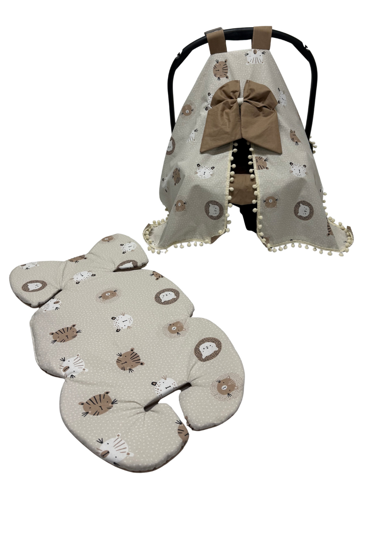 Happy Baby Dikiş Atölyesi 10’lu Babynest Puset Örtüsü Alt Açma Emzirme Yastığı Emzirme Önlüğü Ana Kucağı Anne Yanı fotoğrafı 4 (önizleme)