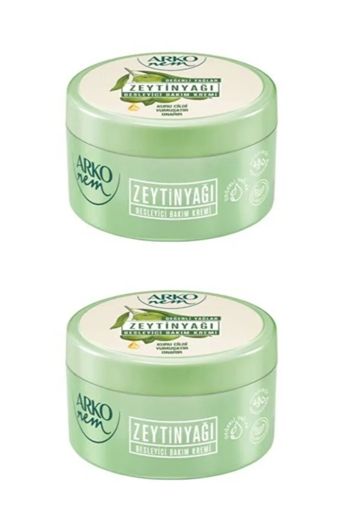 ARKO Nem Değerli Yağlar Zeytinyağlı Nemlendirici Krem 250 Ml 2 Adet — ark8690506525385