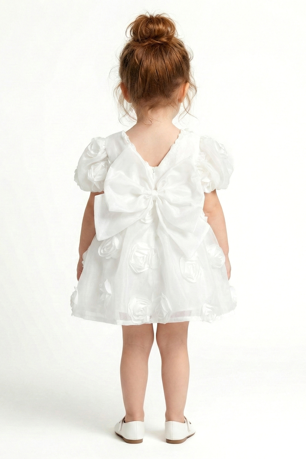 Baby Animals Kız Bebek Kız Çocuk Doğum Günü Parti Düğün Elbise Kısa Kol Tüllü Tütülü Tütü Astarlı fotoğrafı 5 (önizleme)