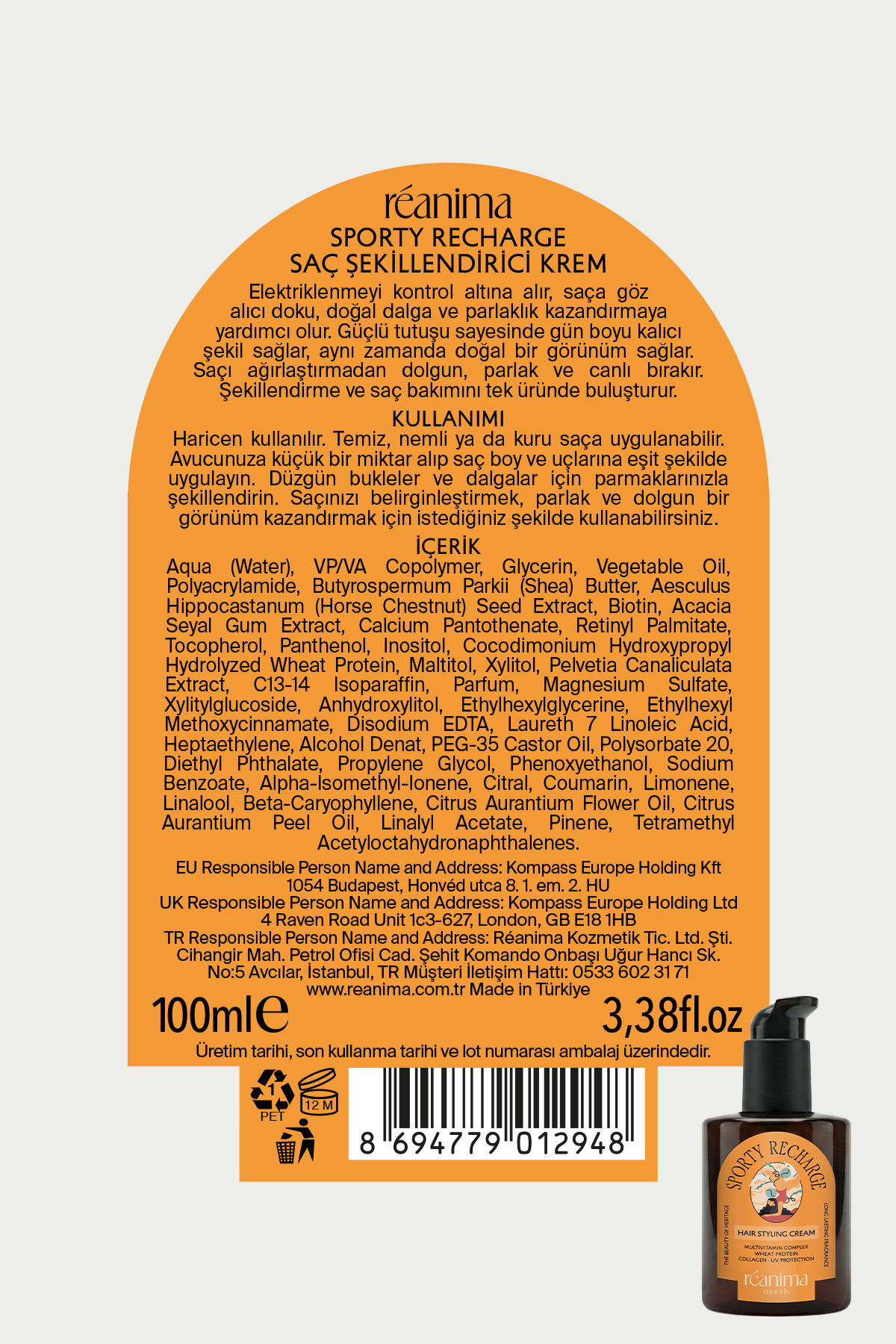 Sporty Recharge Hareketli Günlerde Şekil Ve Bakımı Bir Arada Sunan Saç Şekillendirici Krem — TYC0FBD394A8172DCD77AFD00 — تصویر 3 از 7