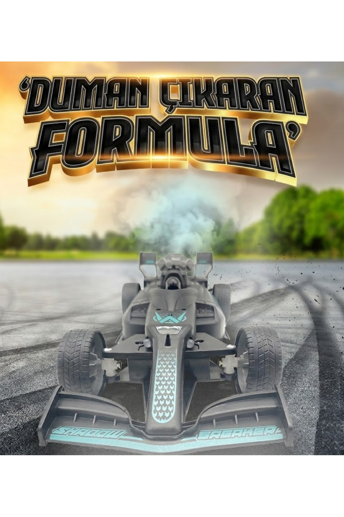 LRS STORE Uzaktan Kumandalı Şarjlı Araba Full Fonsiyon F1 Formula 1 Arabası Buhar Çıkaran fotoğrafı 7 (önizleme)