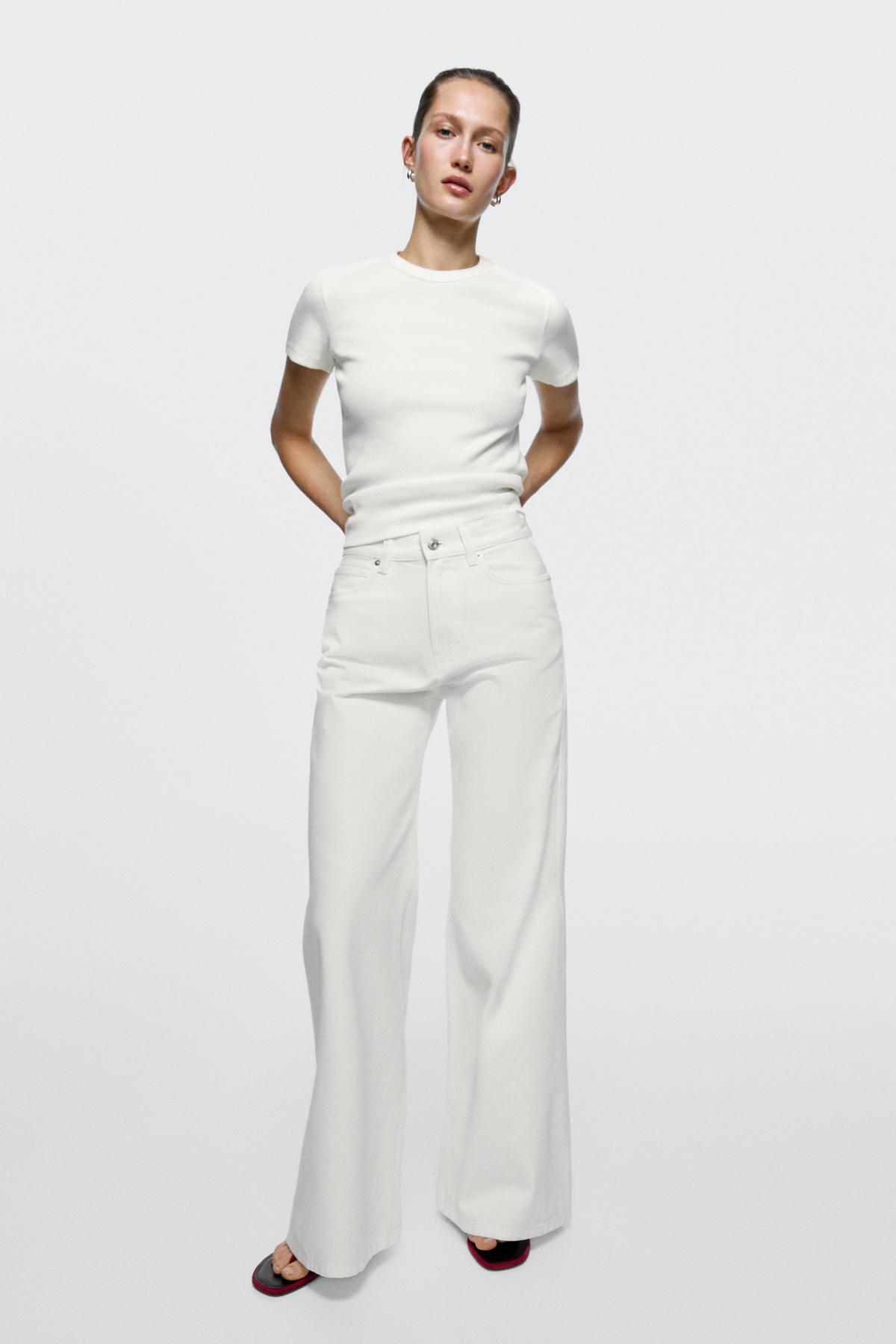 Massimo Dutti  İspanyol paça yüksek bel jean