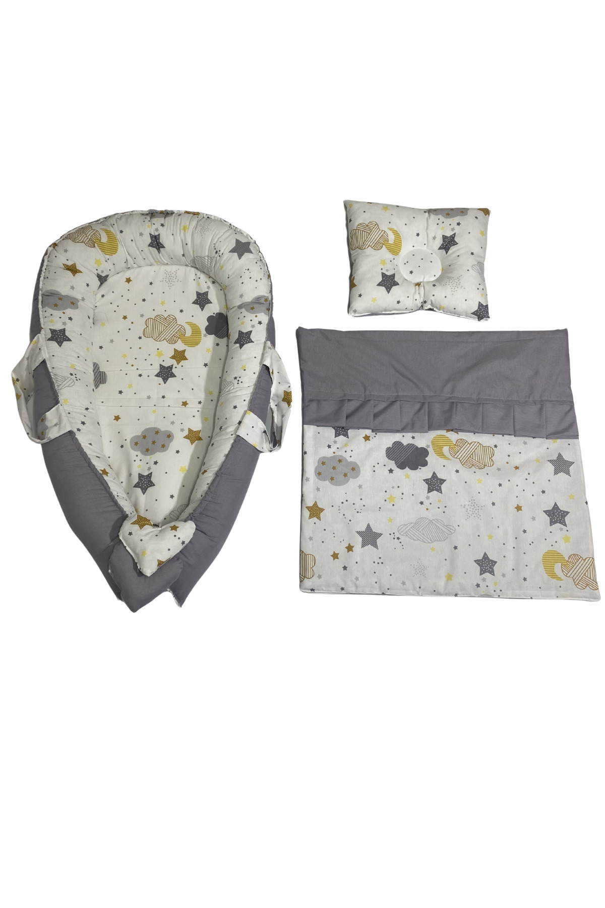 Happy Baby Dikiş Atölyesi 13’lü Babynest Puset Örtüsü Alt Açma Emzirme Yastığı Ana Kucağı Bebek Arabası Minderi Anne Yanı fotoğrafı 3 (önizleme)