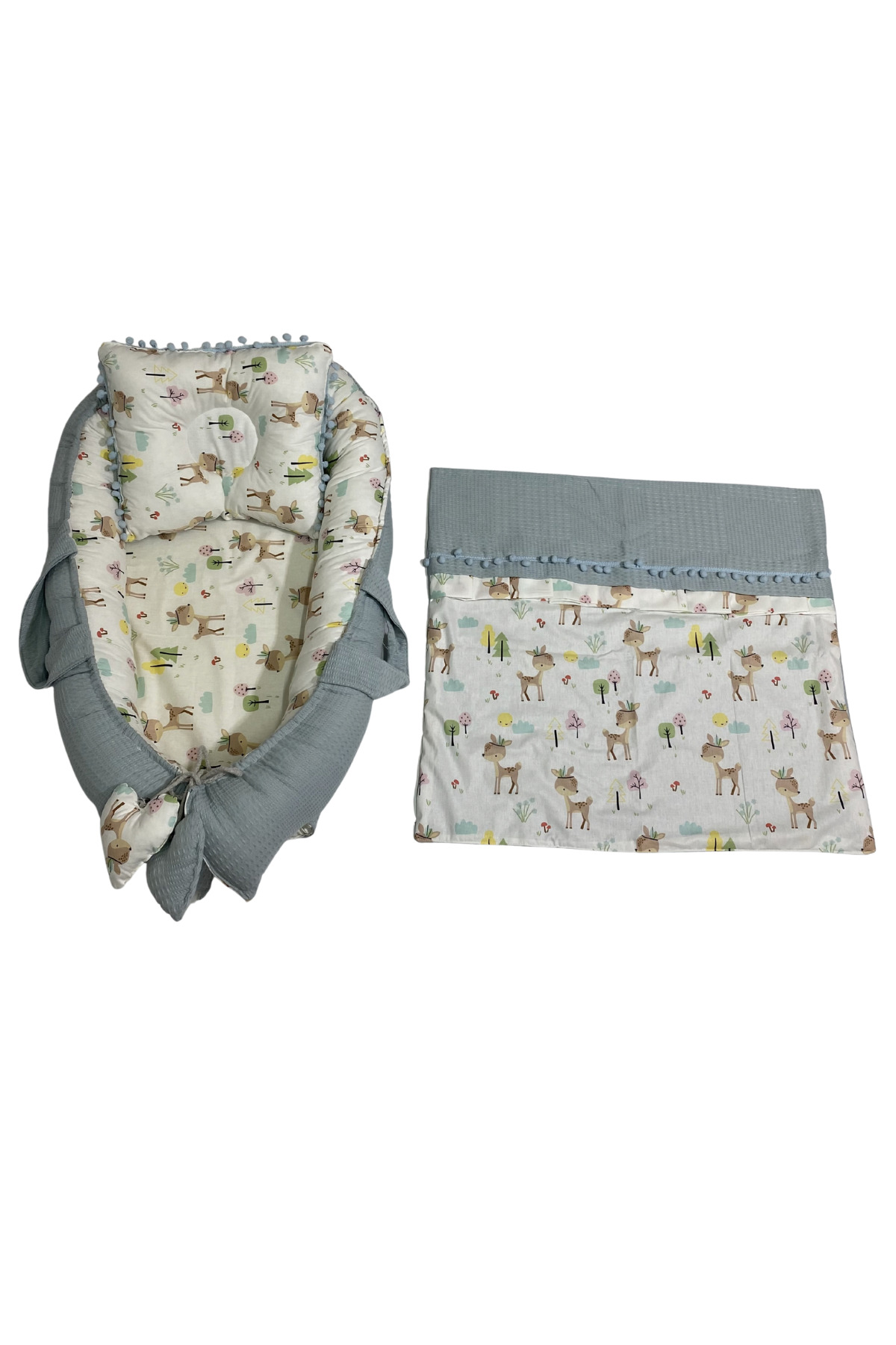 Happy Baby Dikiş Atölyesi 13’lü Babynest Puset Örtüsü Alt Açma Emzirme Yastığı Ana Kucağı Bebek Arabası Minderi Anne Yanı fotoğrafı 6 (önizleme)