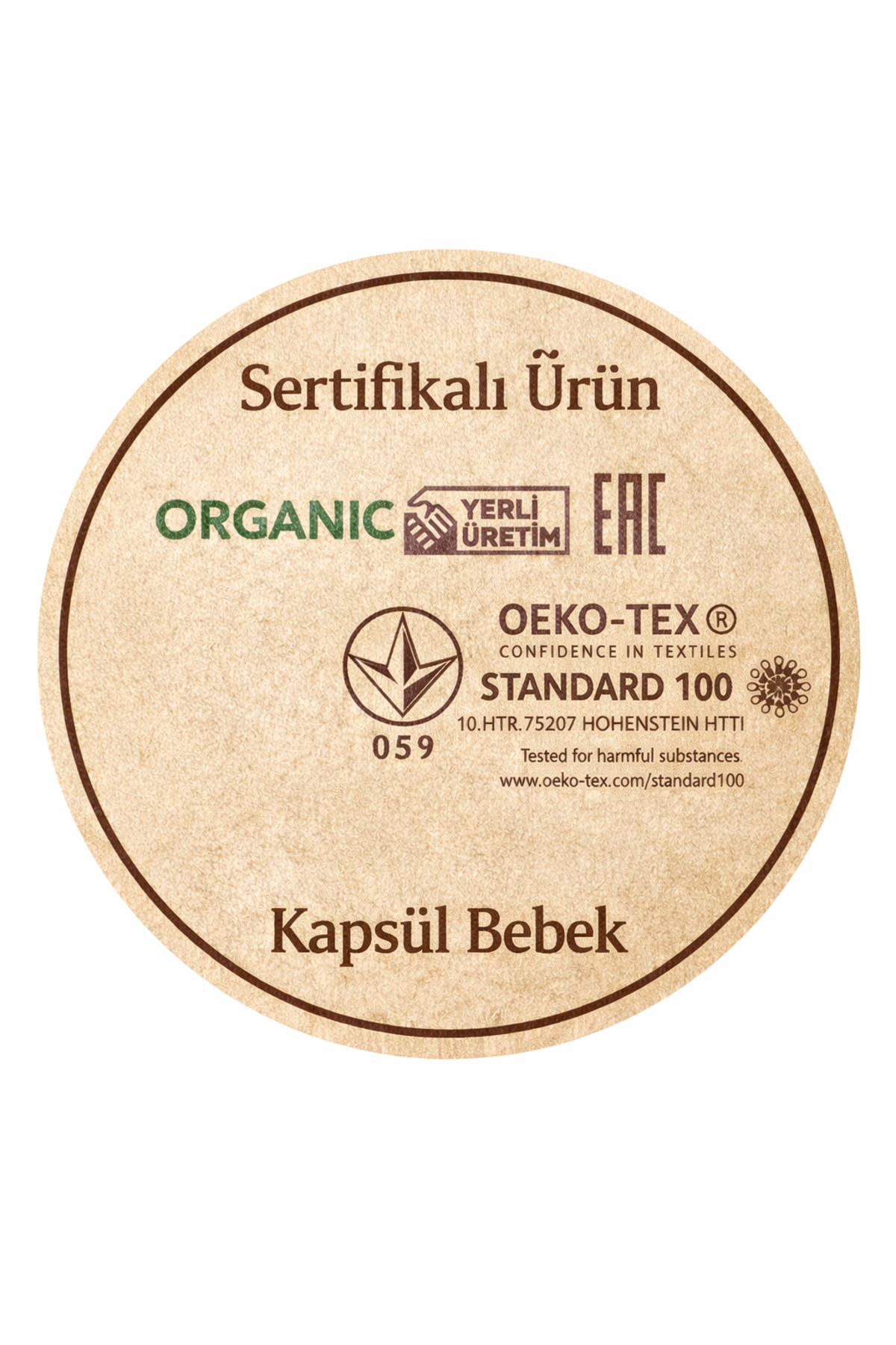 KapsülBebek %100 organik pamuk 10’lu yenidoğan hastane çıkışı seti – 0-3 ay bebek takımı desenli fotoğrafı 5 (önizleme)