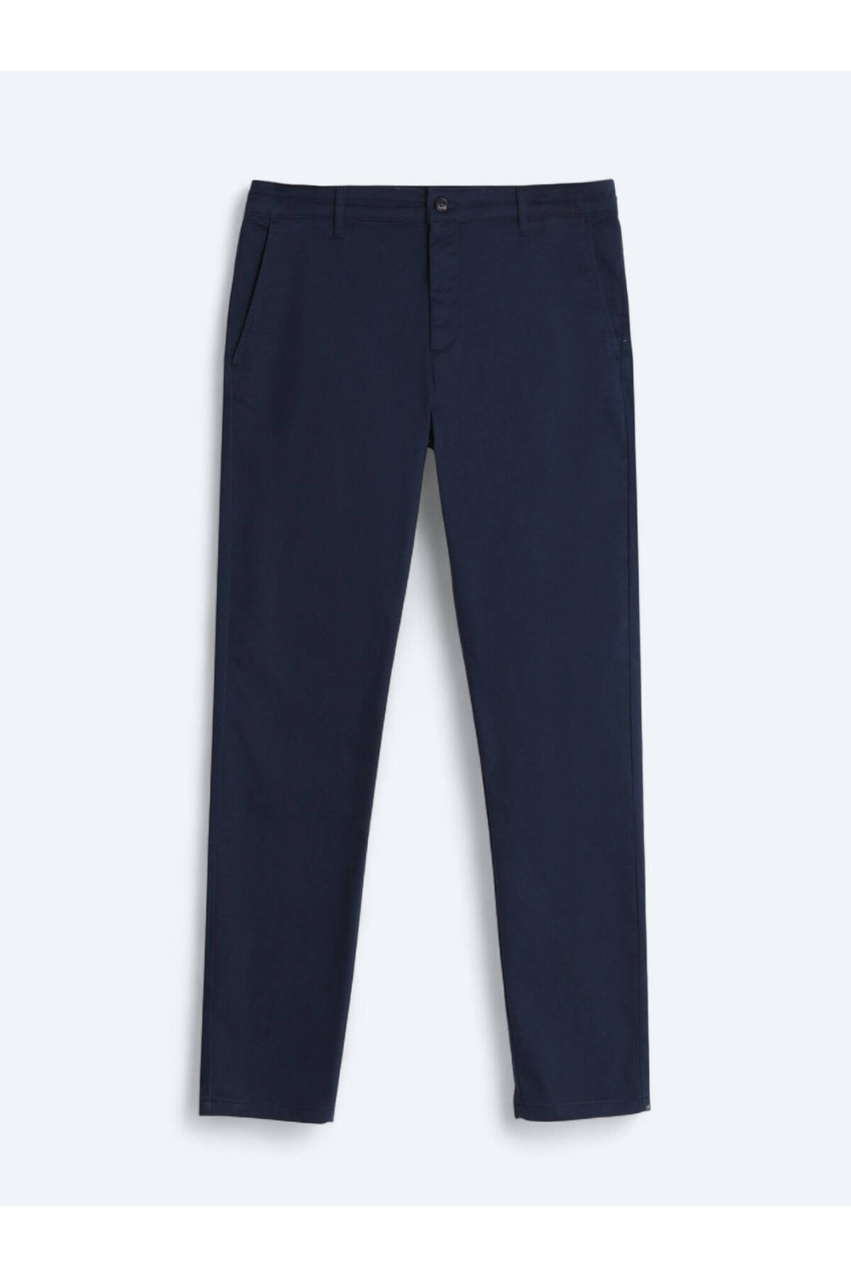 Kip Lacivert Düz Dokuma Regular Fit Casual Pamuk Karışımlı Pantolon görsel 5