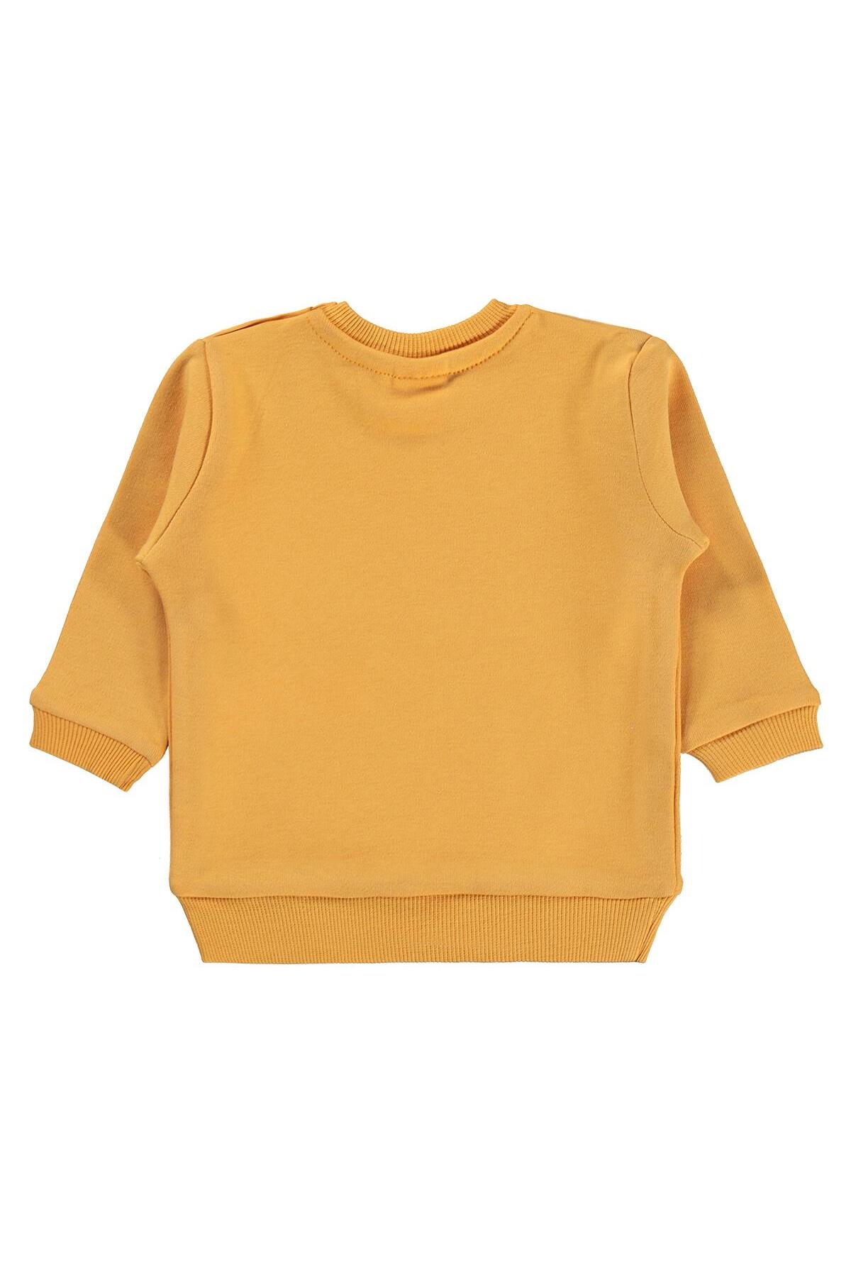 Civil Baby To The Moon Baskılı 6-18 Ay Sweatshirt - Hardal 6-9 Ay fotoğrafı 2 (önizleme)