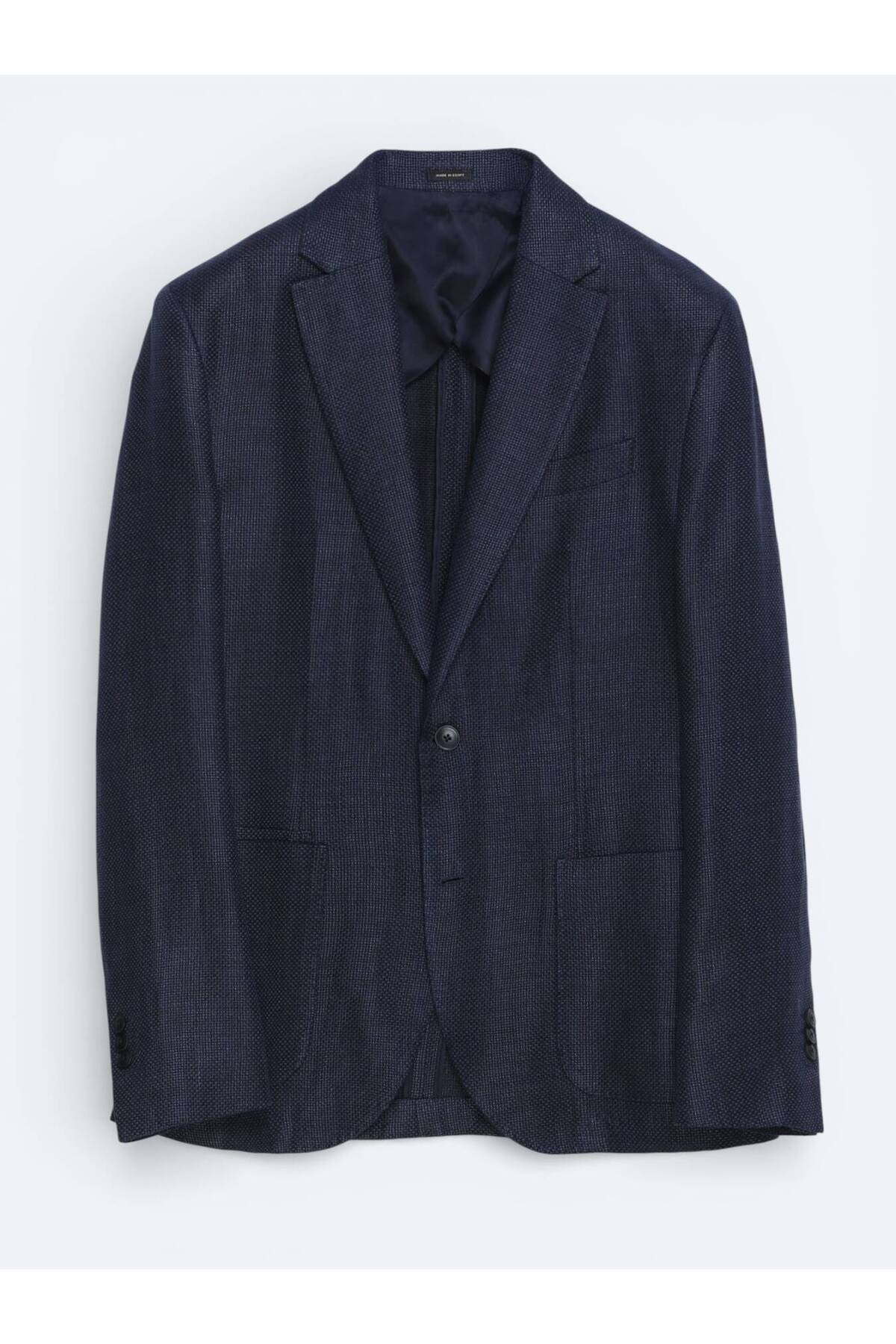 Kip  Renkli Mikro Modern Fit Yün Karışımlı Ceket - Görsel 5