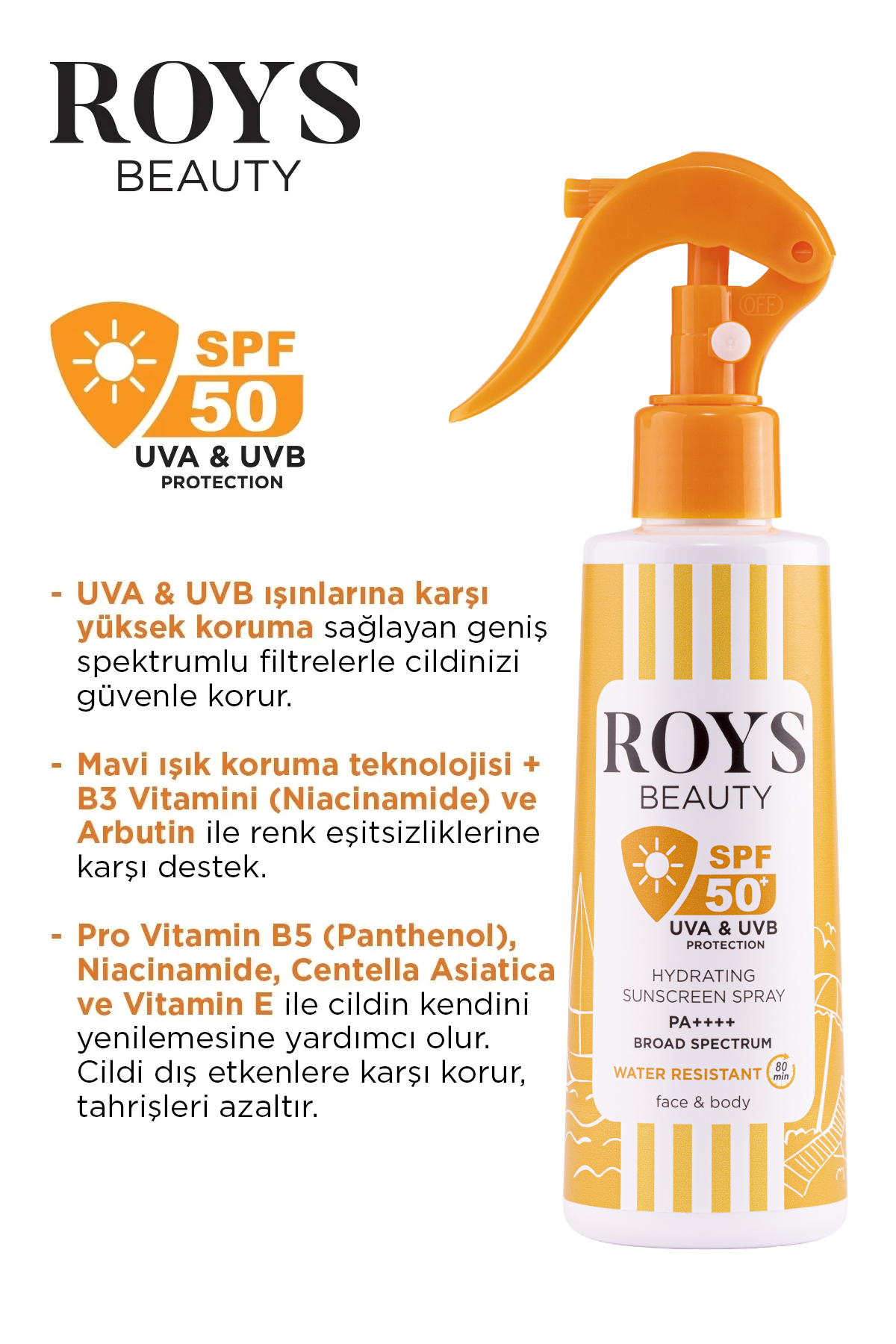 Günlük Güneş Koruyucu Sprey 50 SPF 200 ml — RYS1024 — تصویر 4 از 6