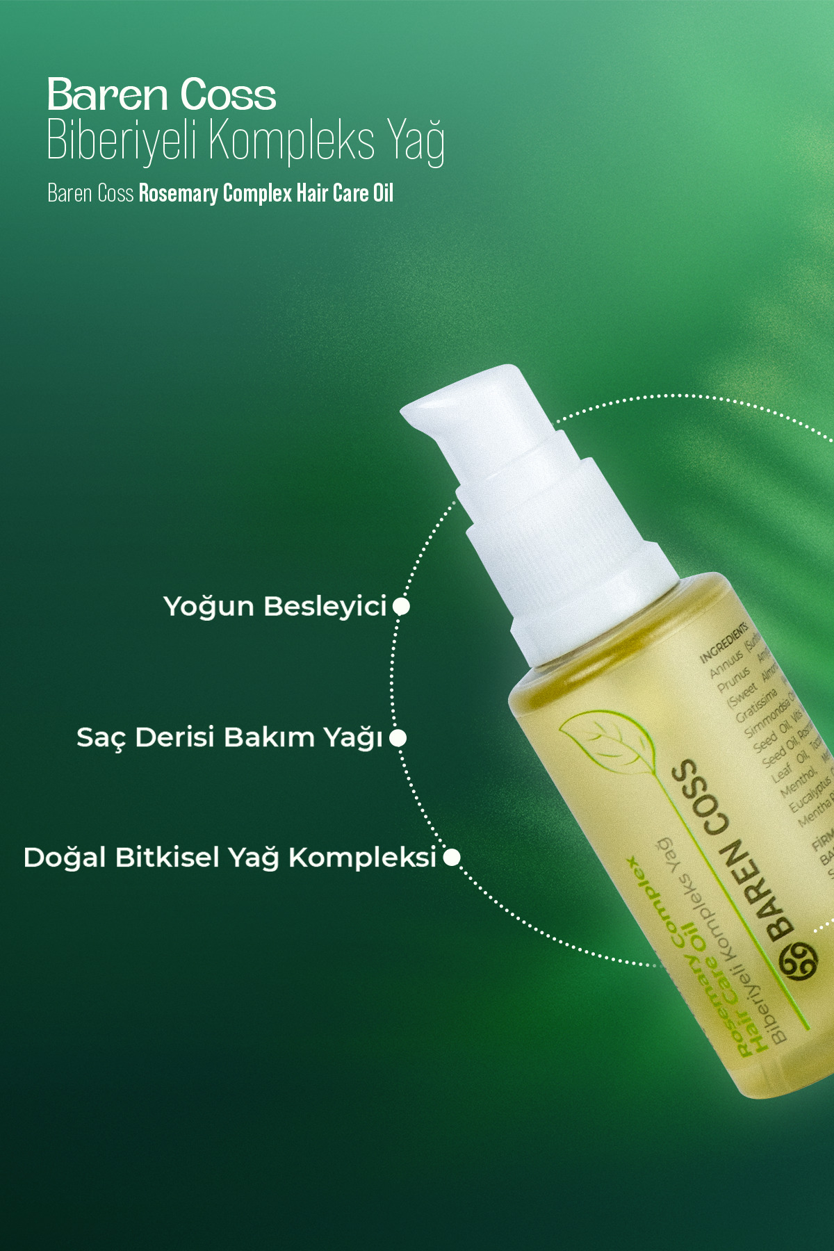 Biberiyeli Kompleks Saç Bakım Yağı — BC007 — تصویر 2 از 6