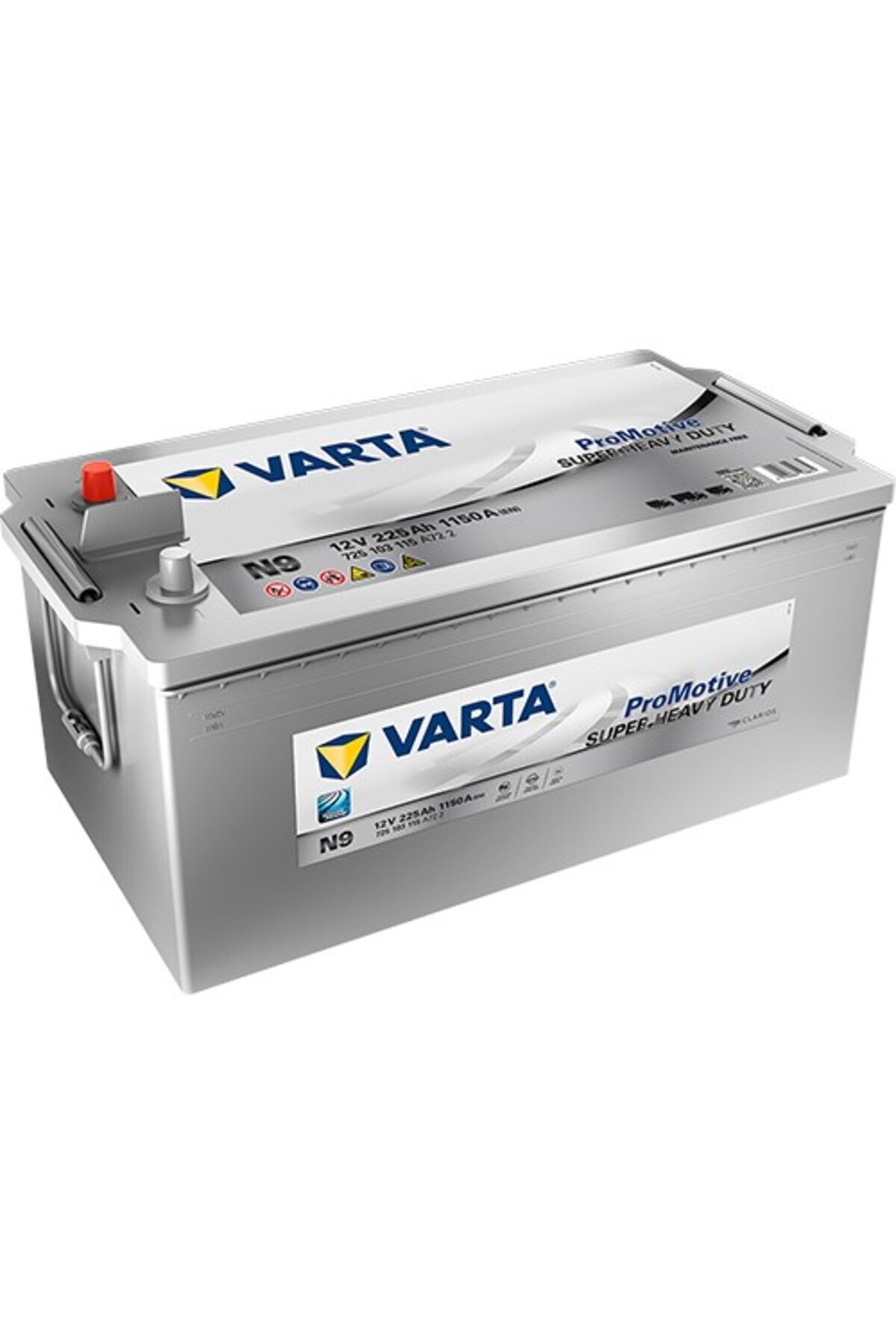 Varta N9 12V 225AH 1150A Promotive Super Heavy Duty (Üretim Tarihi:2024 ...