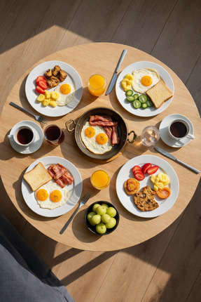 Alesta Life 80 Cm Çap - Ahşap Kaplama Katlanabilir Yer Sofrası Hamur Açma Tah...