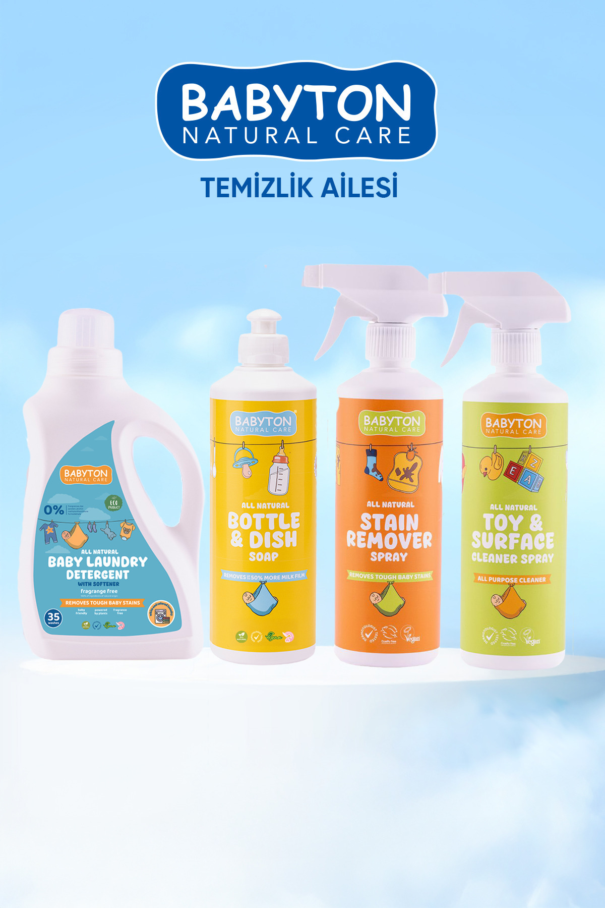 BABYTON Doğal Bebek Çamaşır Deterjanı 3'lü Set fotoğrafı 4 (önizleme)