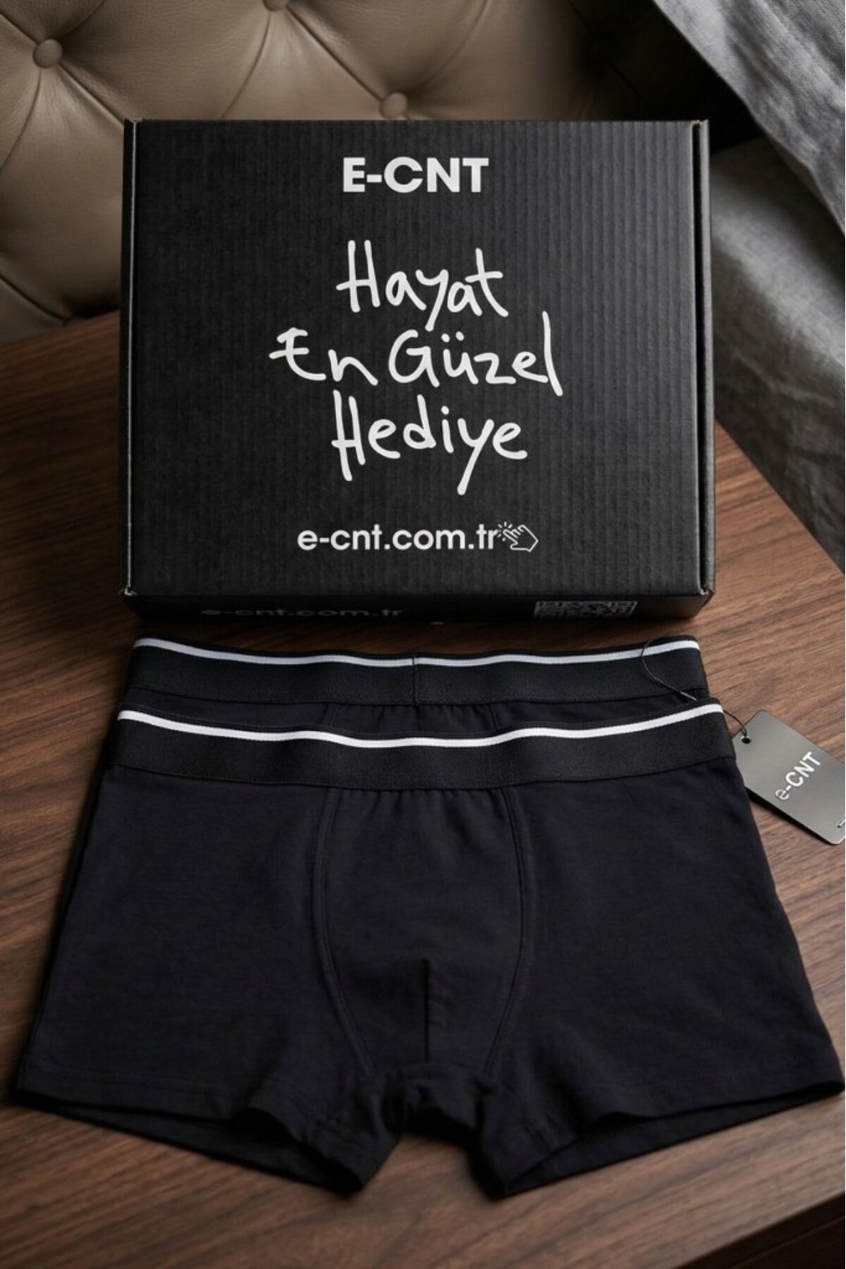 CENNETOĞLU  Erkek Likralı Pamuklu Boxer Özel Hijyenik Ambalajlı 5'li Paket - Görsel 2