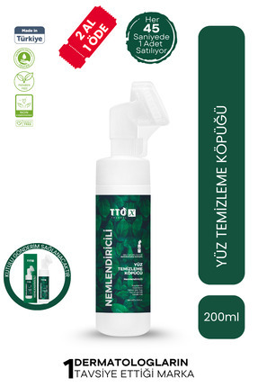 TTO X Nemlendirici Yüz Temizleme Köpüğü 200 ml Hyaluronik Asitli Tüm Cilt Tip...