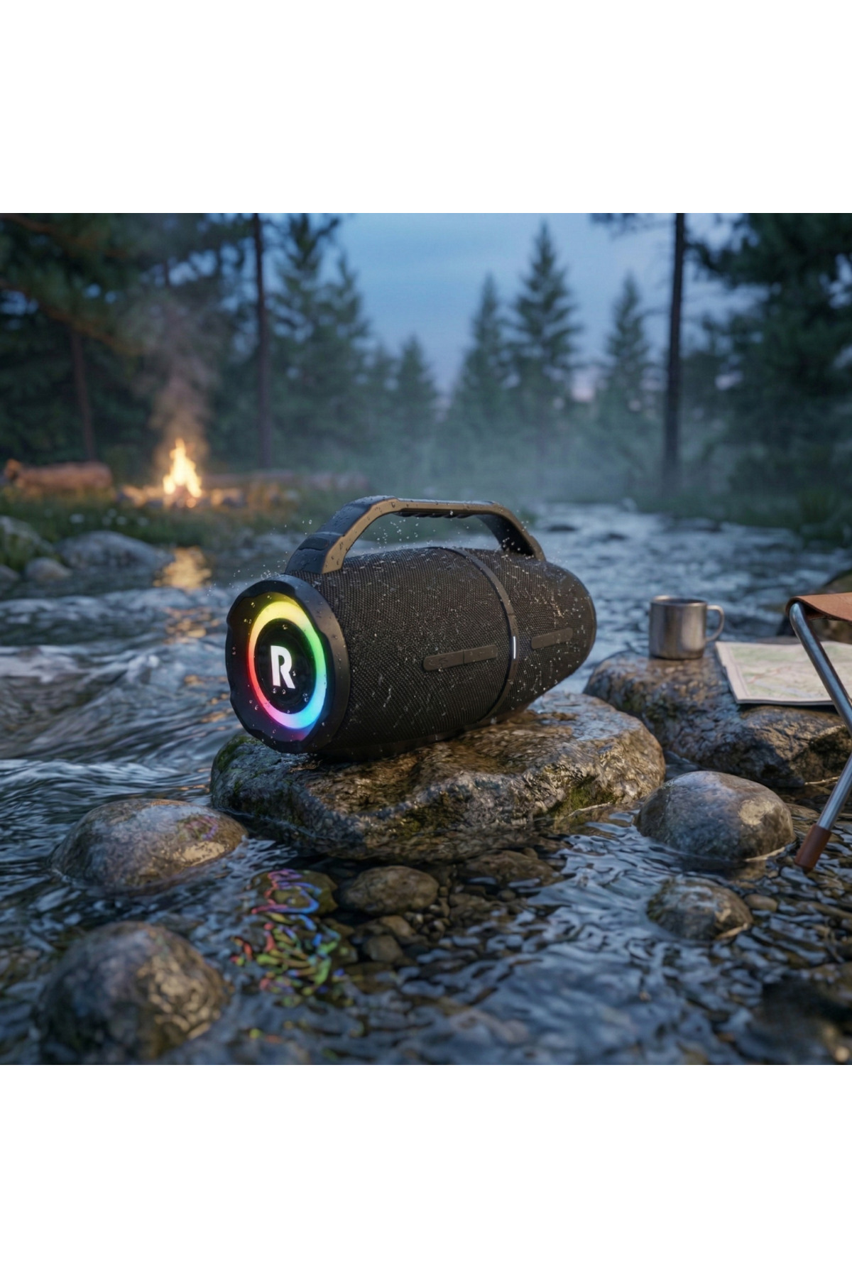 R81 Speaker Bluetooth 10,000 mAh Enhanced Usb Oux with 4 Speakers 5v Input Ip67
