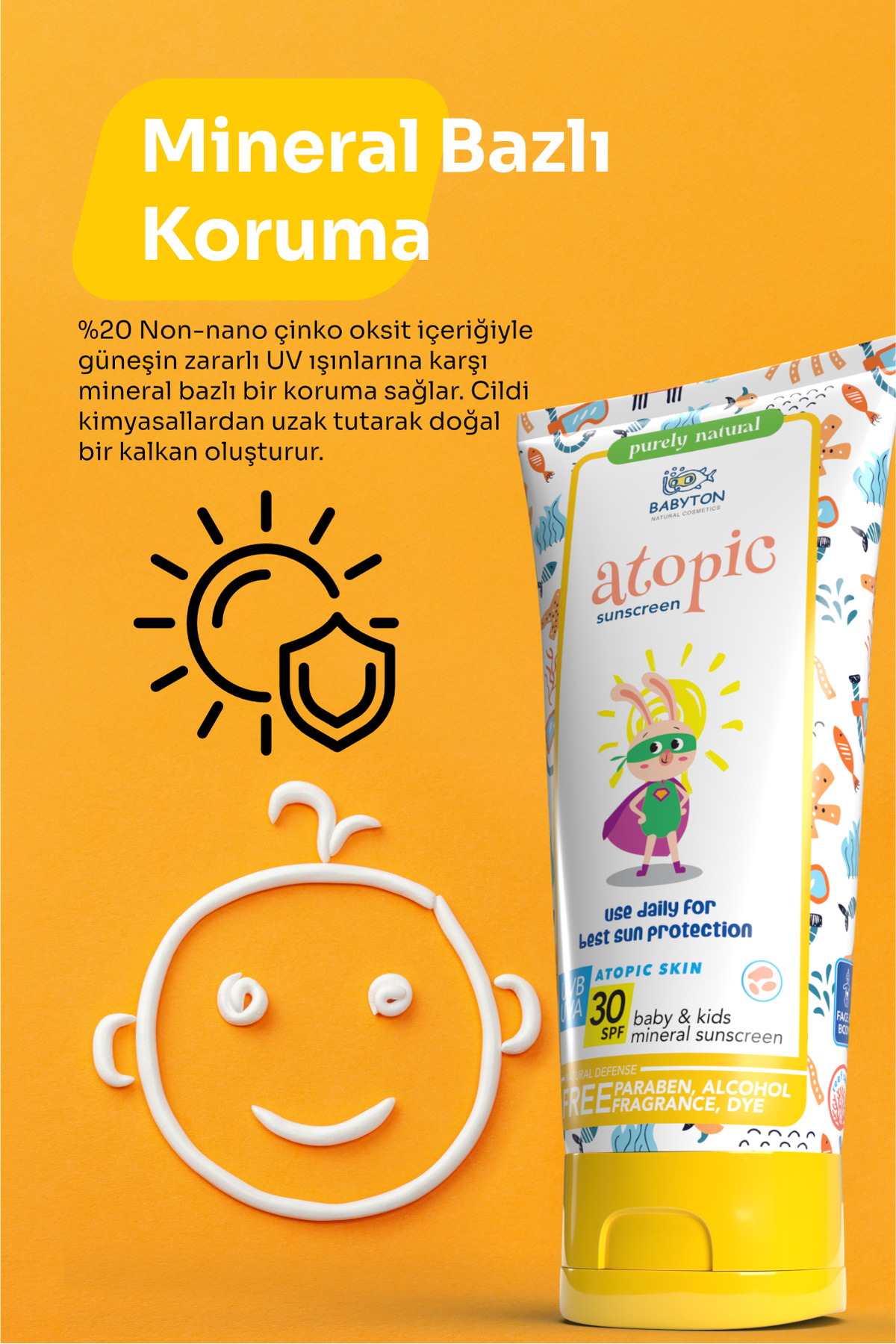 BABYTON Atopik Güneş Koruyucu Krem 100 ml fotoğrafı 5 (önizleme)