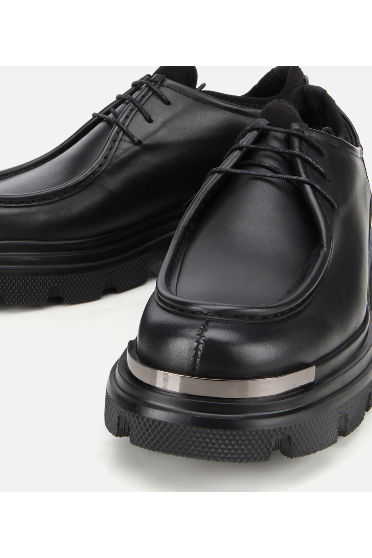 Hotiç  Erkek Deri Siyah Yüksek Tabanlı Günlük Ayakkabı - Görsel 3