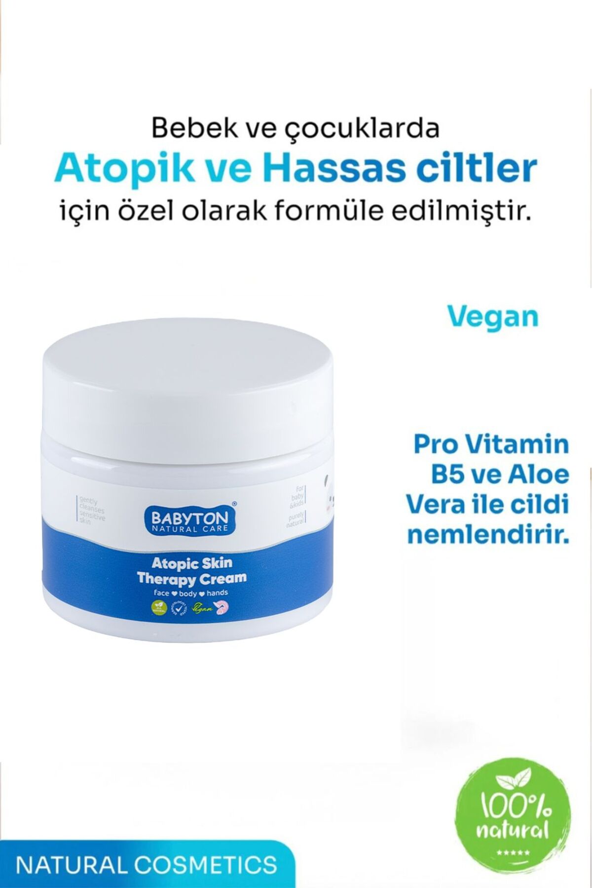 BABYTON Atopik Cilt Doğal Vücut Kremi 100 ml fotoğrafı 2 (önizleme)