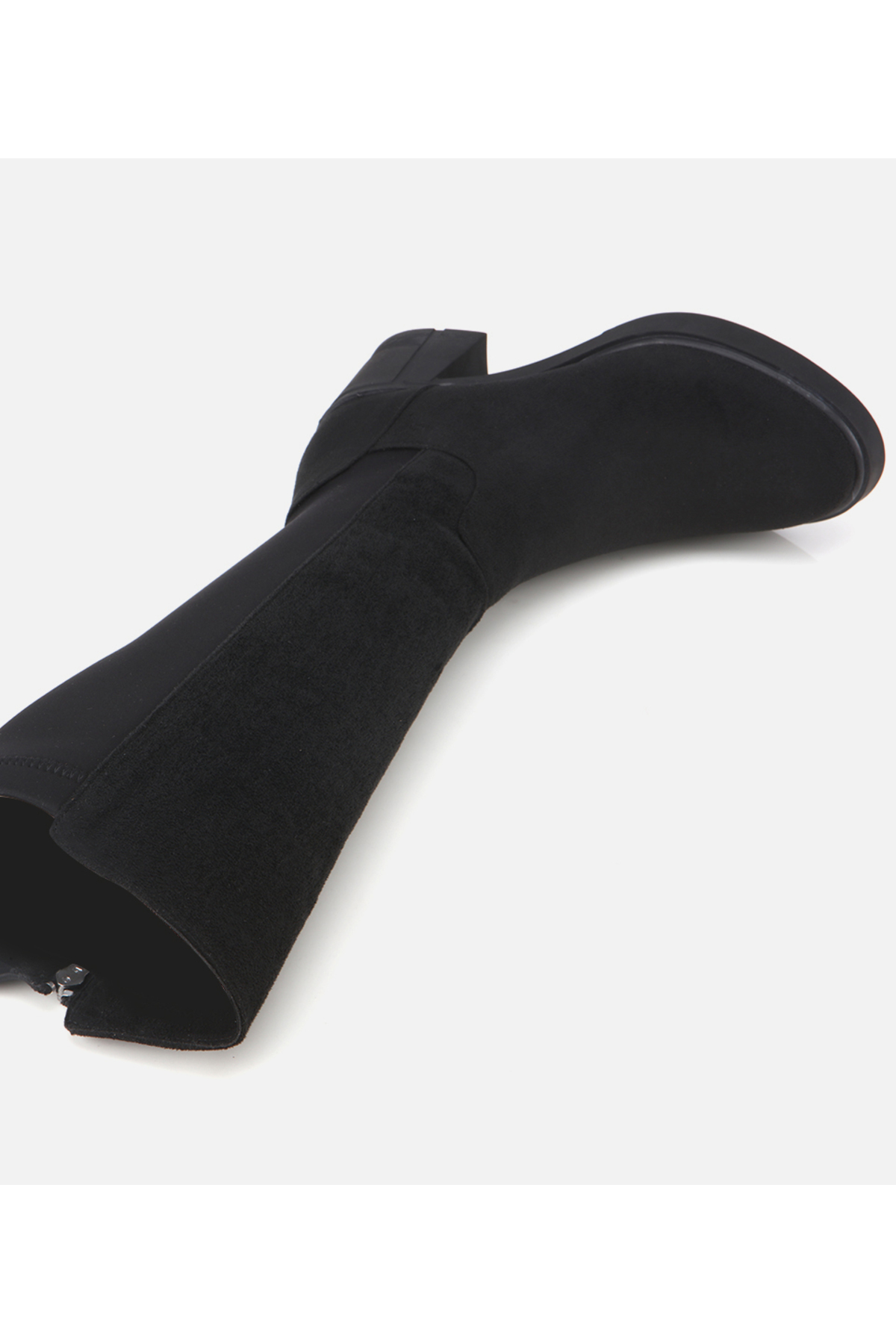 Hotiç  Kadın Süet Siyah Streç Topuklu Çizme - Görsel 6