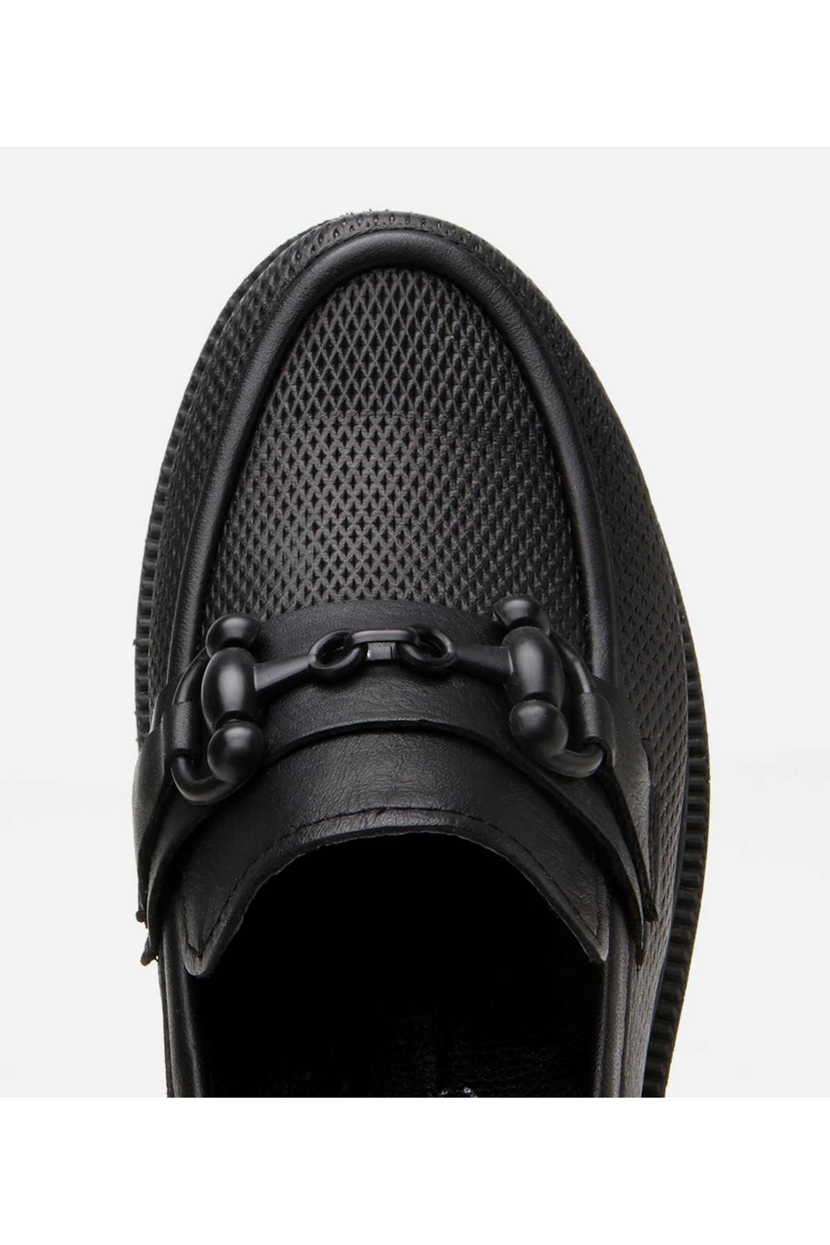 Hotiç Kadın Deri Siyah Tokalı Klasik Loafer görsel 4