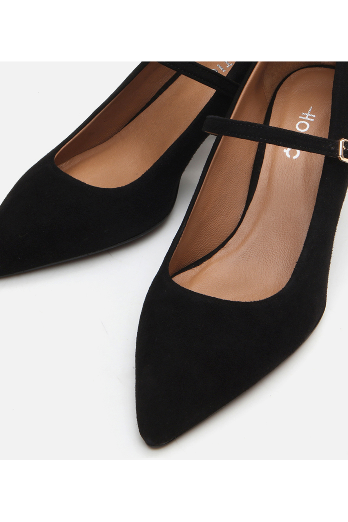Hotiç Kadın Deri Mary Jane Siyah Stiletto görsel 4