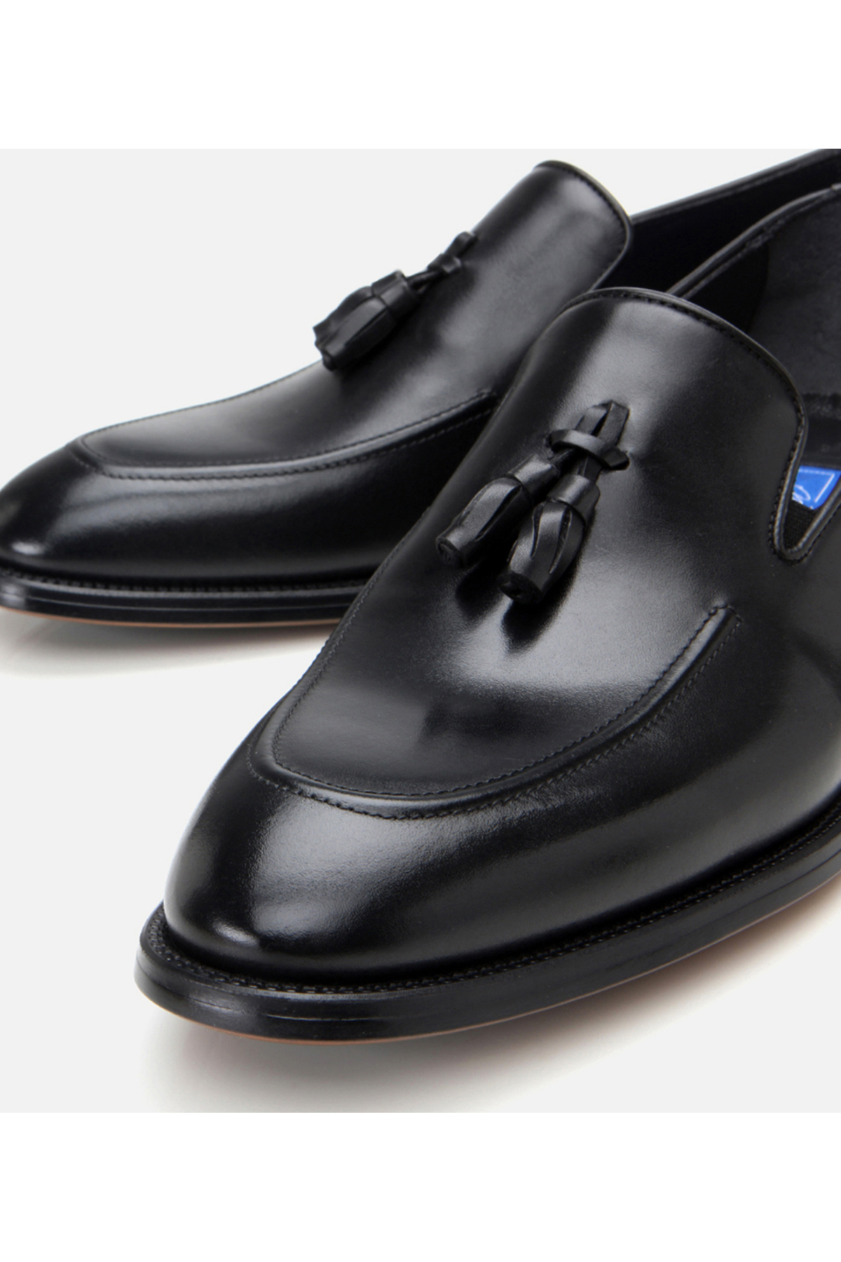 Hotiç  Hakiki Deri Siyah Erkek Püsküllü Klasik Ayakkabı - Görsel 4