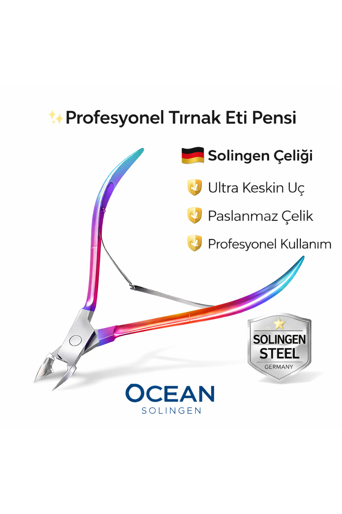 Solingen Rainbow Manikür Pedikür Tırnak Et Pensi Profesyonel — Sblon-Asu15 — تصویر 3 از 3