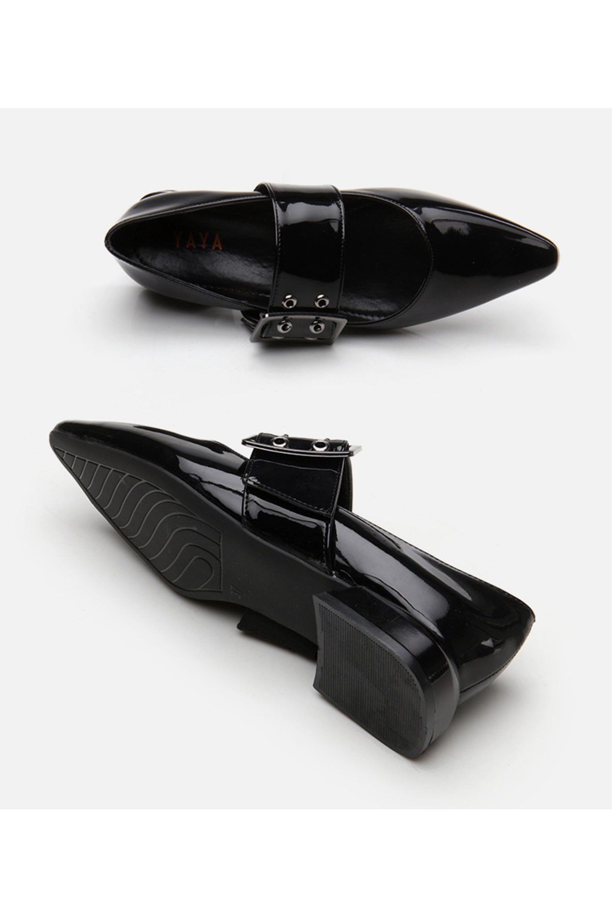 Yaya by Hotiç  Kadın Mary Jane Siyah Kadın Babet - Görsel 6