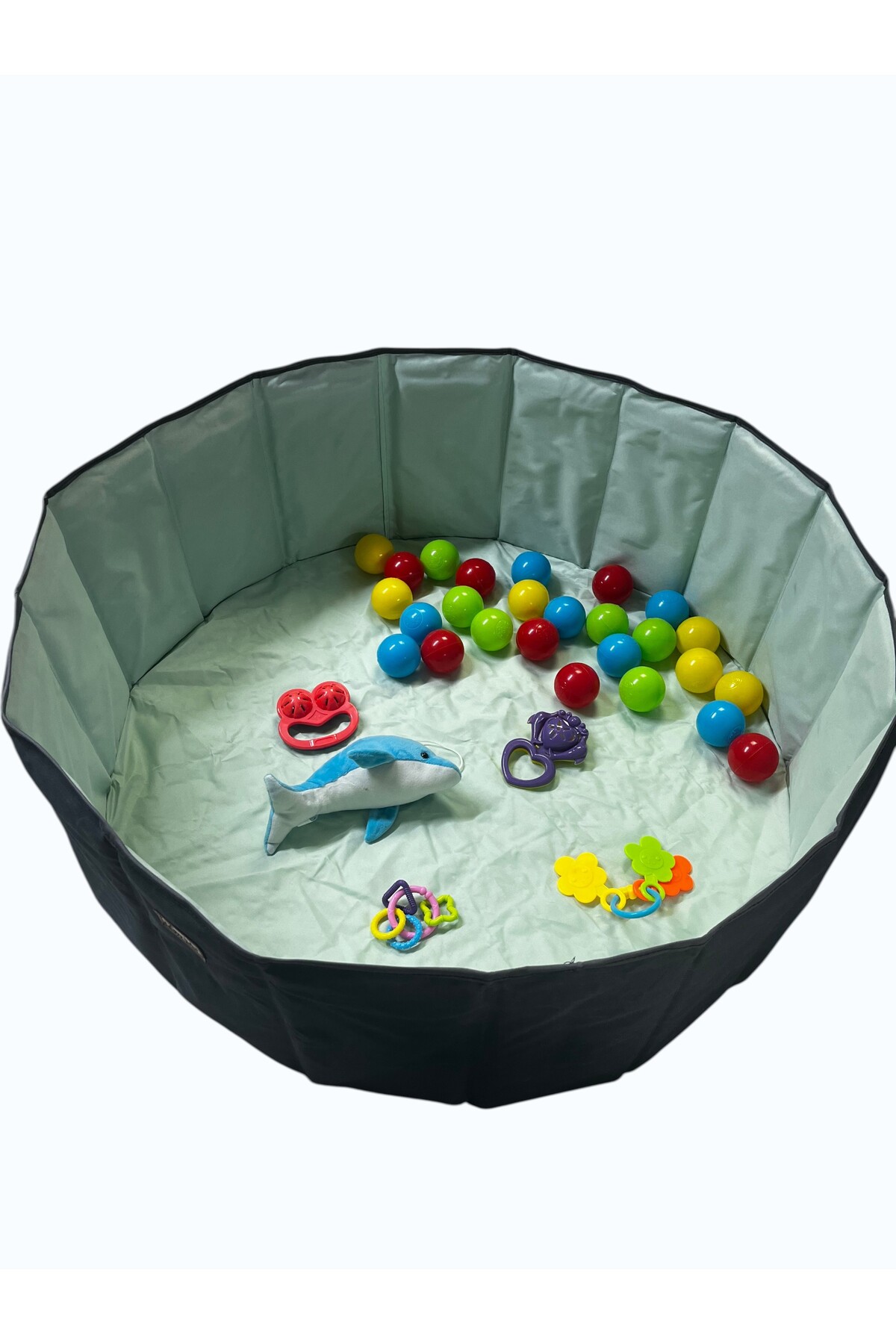 LOOVE BEBE Oyun top Havuzu 90 cm yükseklik 35 cm Oyuncak Oyun Alanı Silinebilir Kumaş fotoğrafı 2 (önizleme)